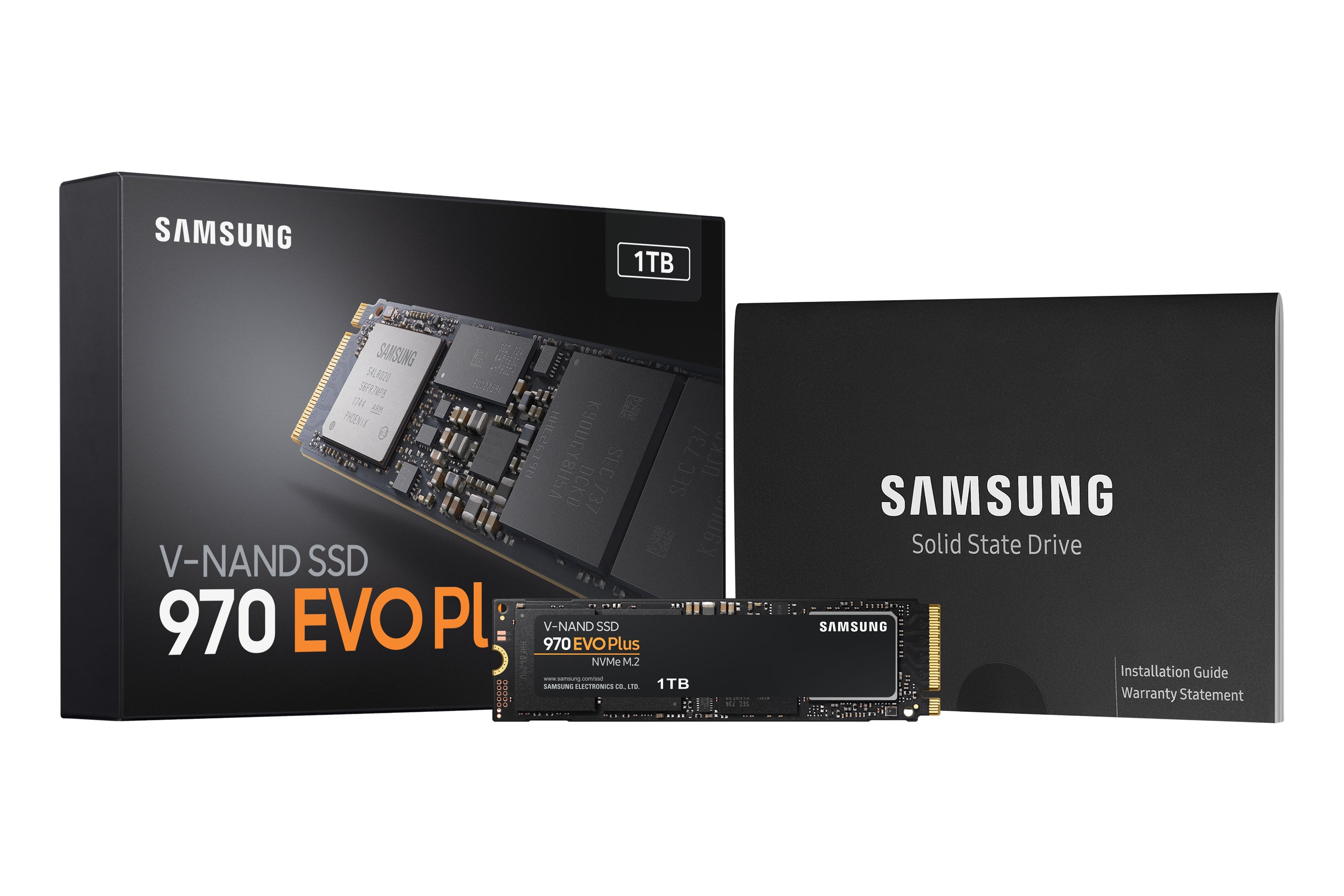 tricalStuff.se Samsung 970 EVO Plus 1 TB M.2 PCI Express 3.0 NVMe V-NAND MLC Samsung MZ-V7S1T0BW 8801643628086 SSD-Hårddis