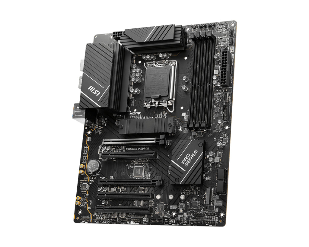 ntel B760 LGA 1700 ATX MSI PRO B760-P DDR4 II 4711377128889 Moderkort PRO B760-P DDR4 II www.electricalstuff.se Electrical