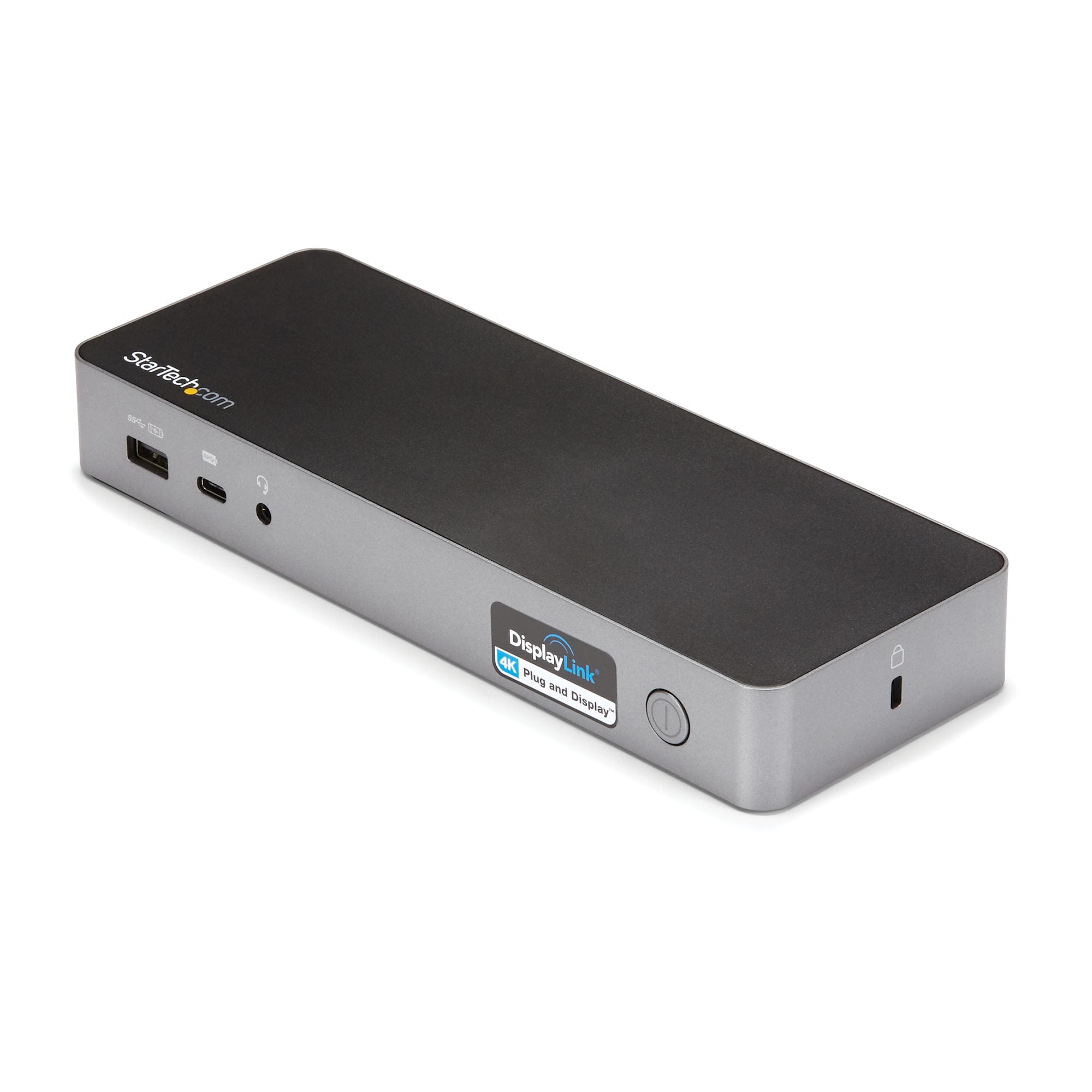 tion för bärbar dator med dubbelskärm för 4K vid 60 Hz samt HDMI och DisplayPort ‒ USB 3.1 Gen 1-hubb, GbE ‒ strömförsörjnin