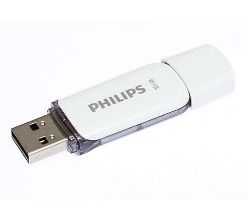 www.electricalstuff.se ElectricalStuff.se Philips FM32FD70B USB-sticka 32 GB USB Type-A 2.0 Vit Philips FM32FD70B/00 87192