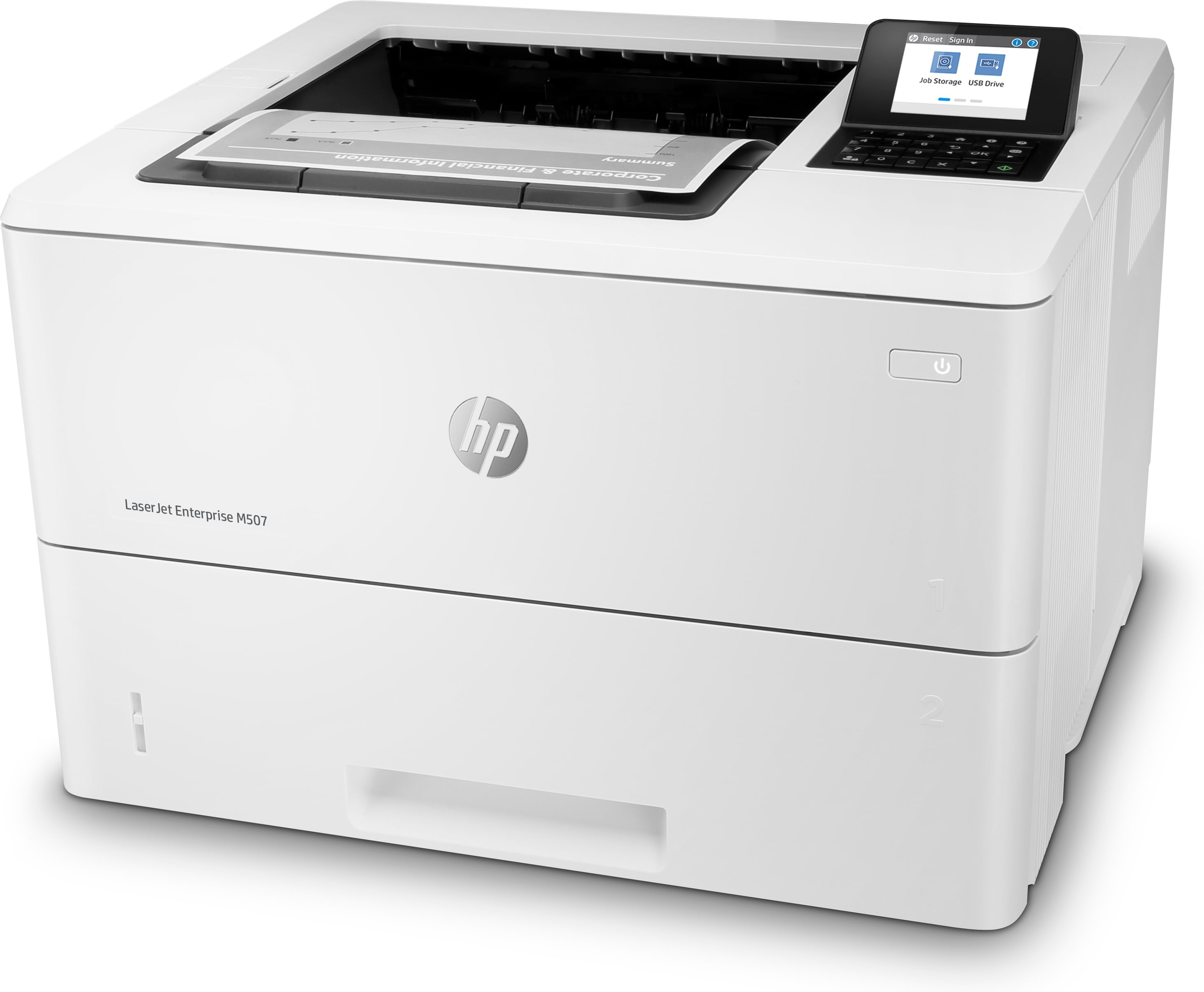 dig utskrift HP 1PV87A#B19 0192545078818|192545078818 Laserskrivare LaserJet Enterprise HP LaserJet Enterprise M507dn, Blac