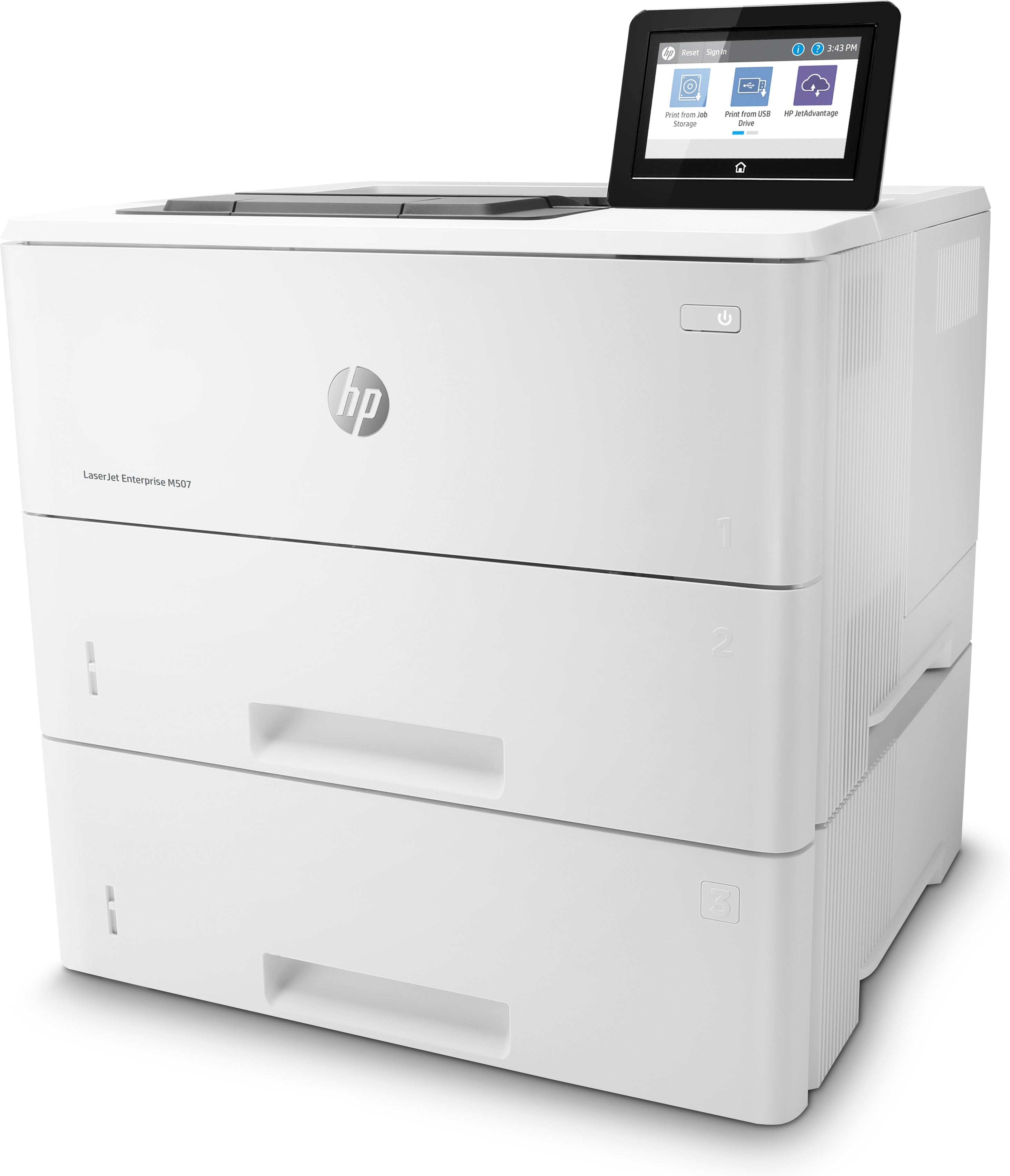 are för Utskrift, Dubbelsidig utskrift www.electricalstuff.se ElectricalStuff.se HP LaserJet Enterprise M507x, Black and w