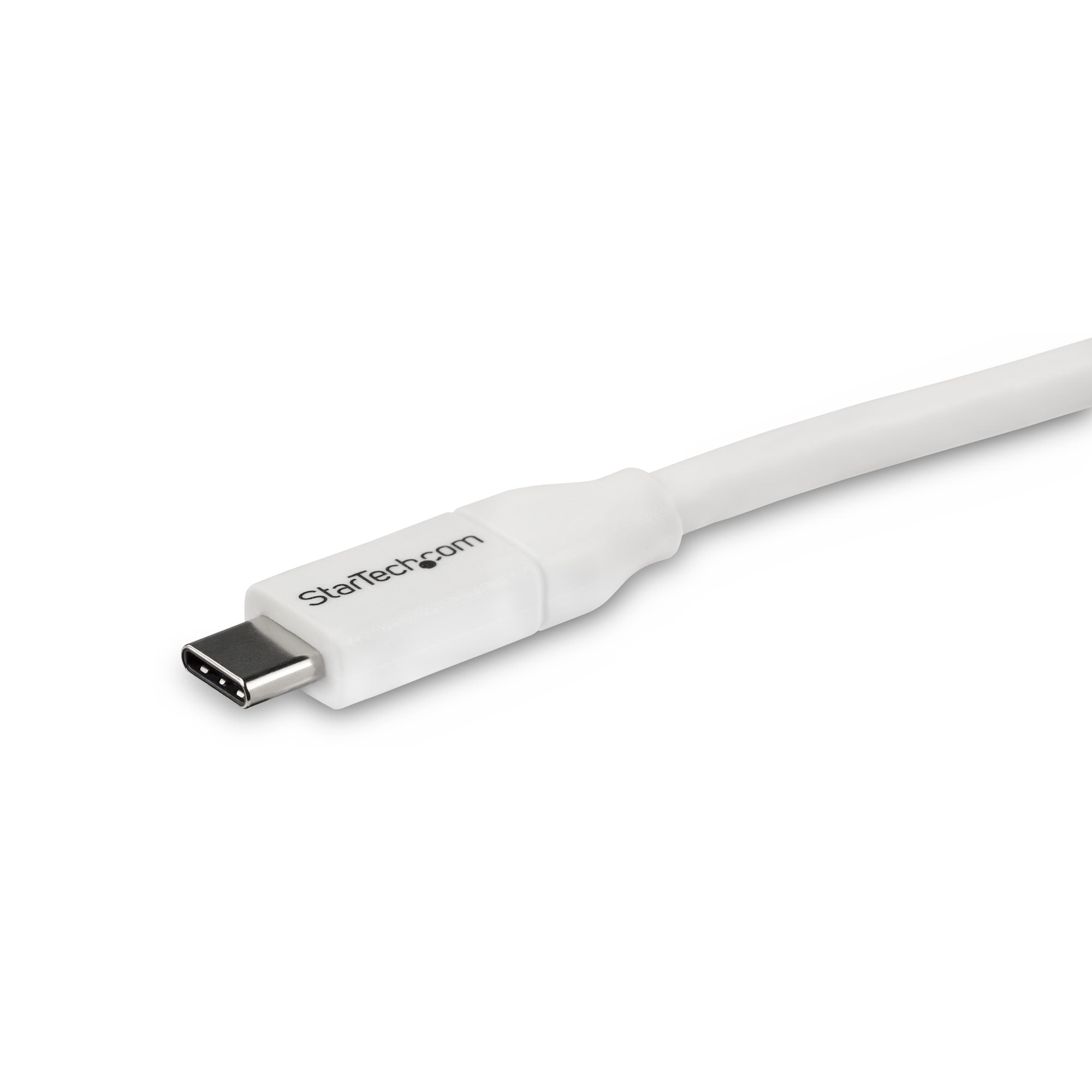 ar 4 m USB-C snabbladdningskabel, laddning och synkronisering, 100 W (5 A) PD, USB 2.0, USB-IF-certifierad - Vit USB C-lad