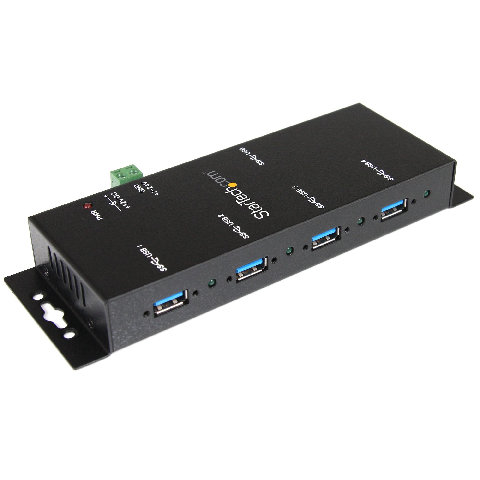 l - USB-datahubb som kan monteras på vägg eller skrivbord - TAA-kompatibel USB-expansionshubb StarTech.com ST4300USBM 006503