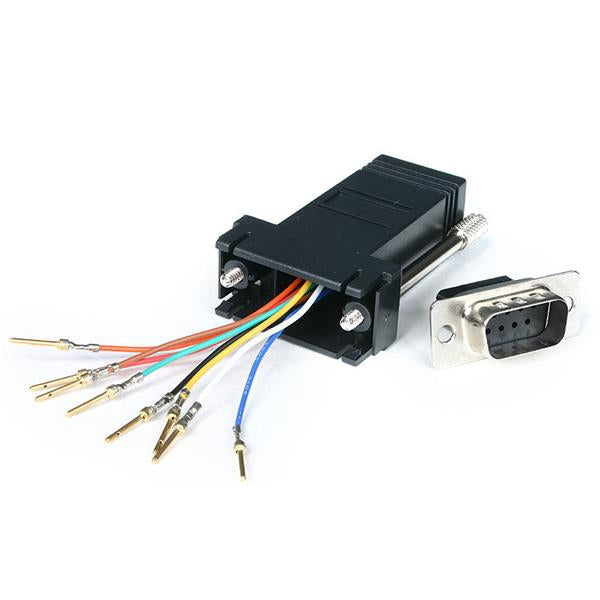 www.electricalstuff.se ElectricalStuff.se StarTech.com GC98MF kabelomvandlare (hane/hona) DB-9 RJ-45 Svart StarTech.com GC
