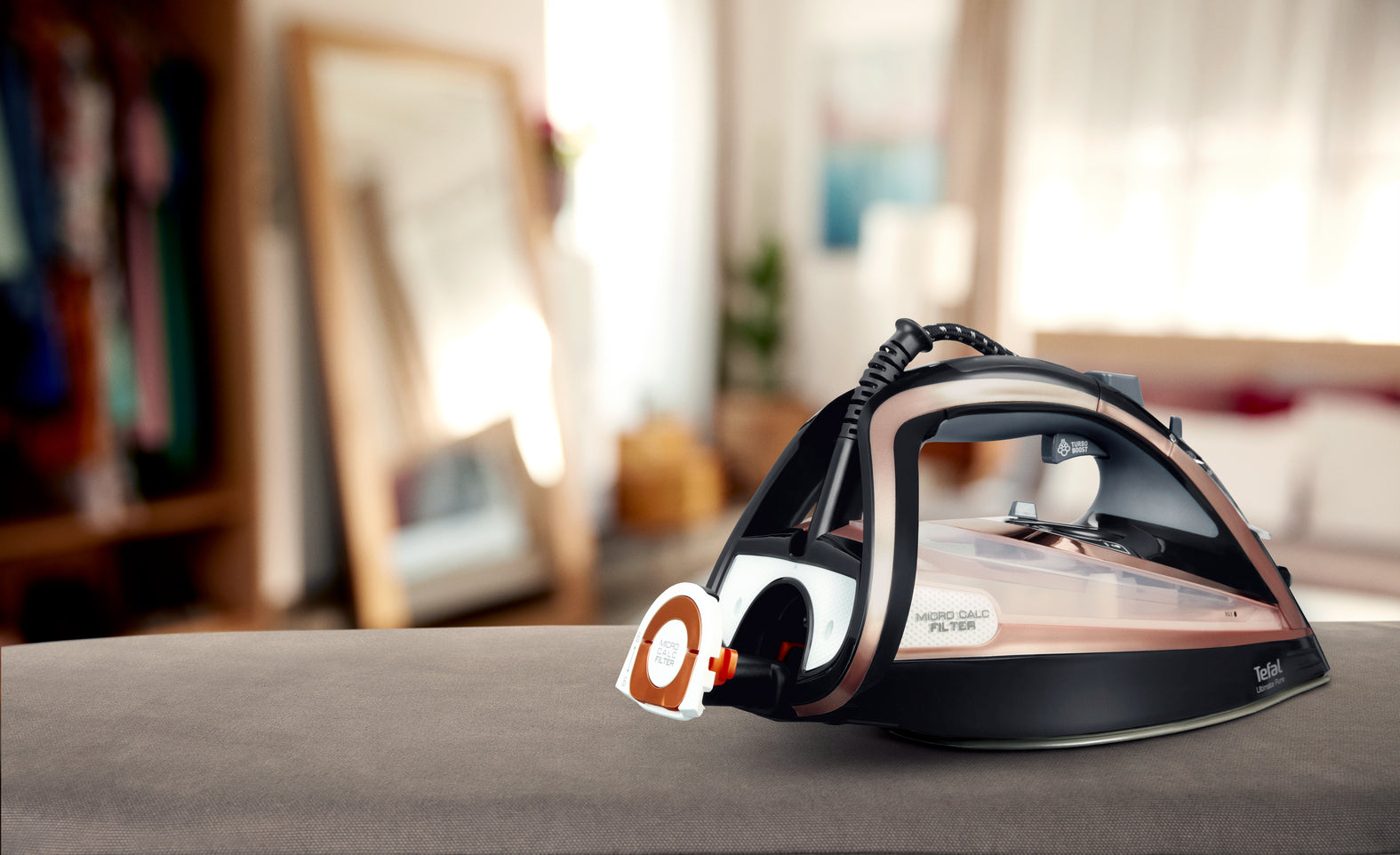 a Durilium Autoclean 3100 W Svart, Koppar Tefal FV9845E0 3121040069271|3121040072806 Strykjärn Ultimate Pure FV9845 www.ele