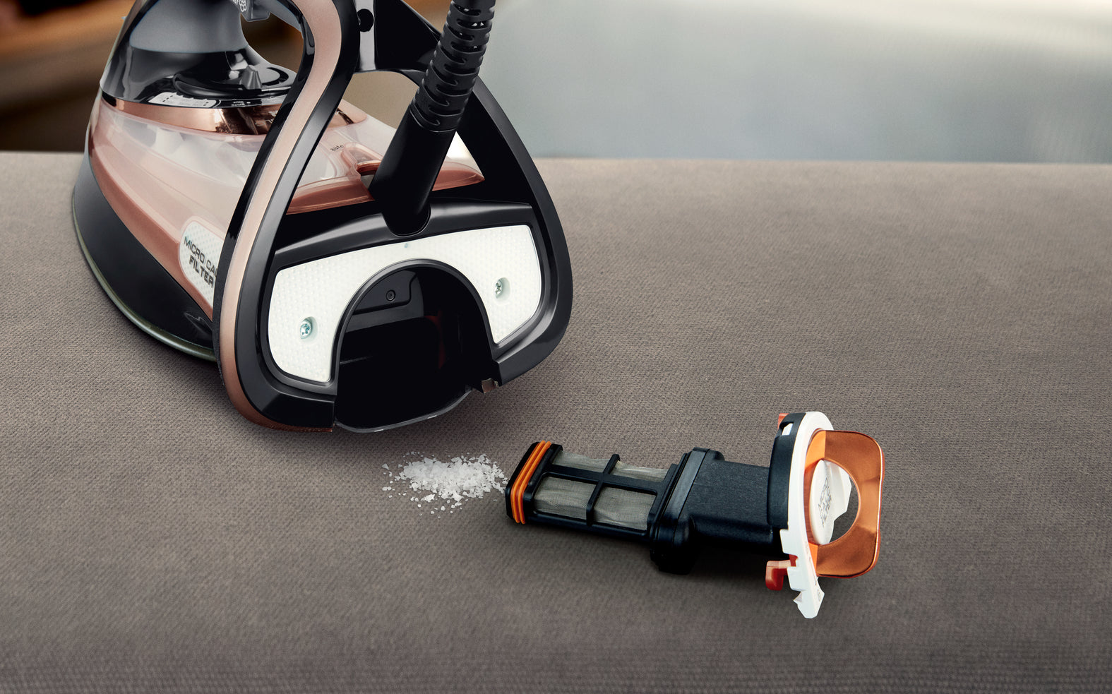 Torr & Ångstrykjärn Stryksula Durilium Autoclean 3100 W Svart, Koppar Tefal FV9845E0 3121040069271|3121040072806 Strykjärn U