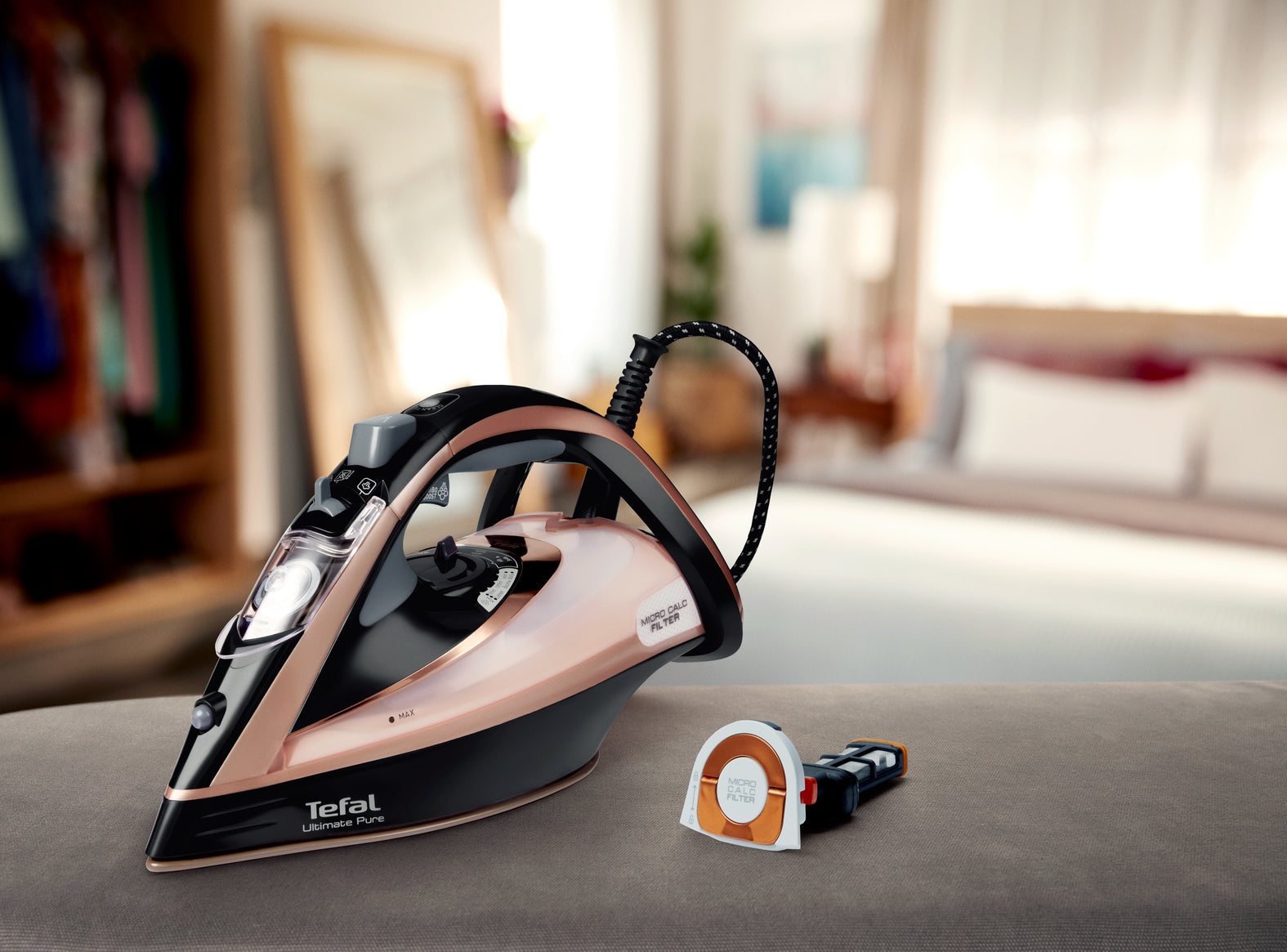 845 Torr & Ångstrykjärn Stryksula Durilium Autoclean 3100 W Svart, Koppar Tefal FV9845E0 3121040069271|3121040072806 Strykjä