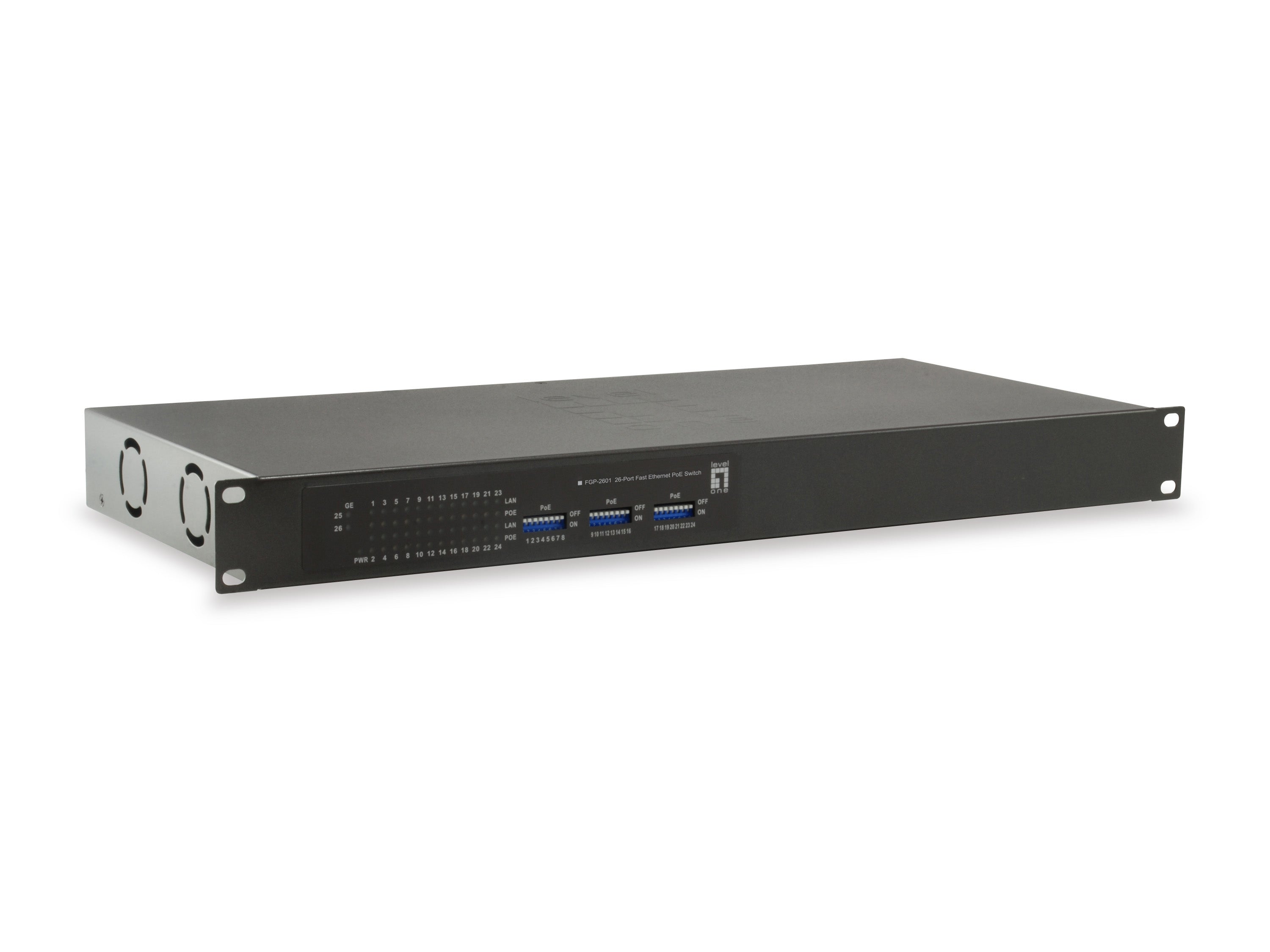 www.electricalstuff.se ElectricalStuff.se LevelOne FGP-2601W150 nätverksswitchar Ohanterad Gigabit Ethernet (10/100/1000)
