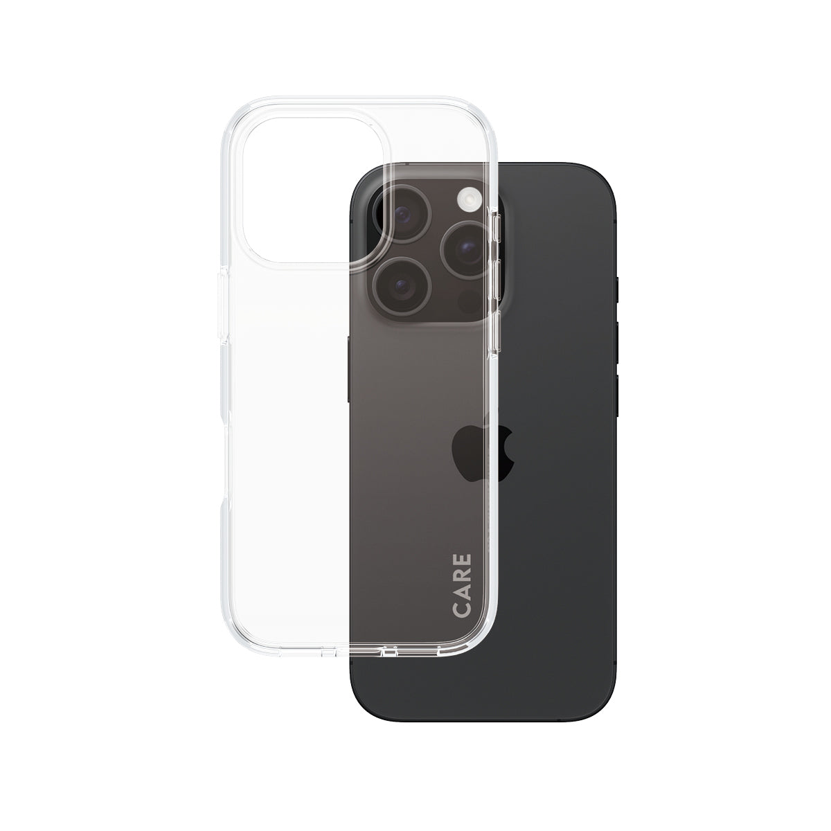 www.electricalstuff.se ElectricalStuff.se PanzerGlass CARE by PG Transparent iPhone16 6.3 Pro mobiltelefonfodral Omslag Pa