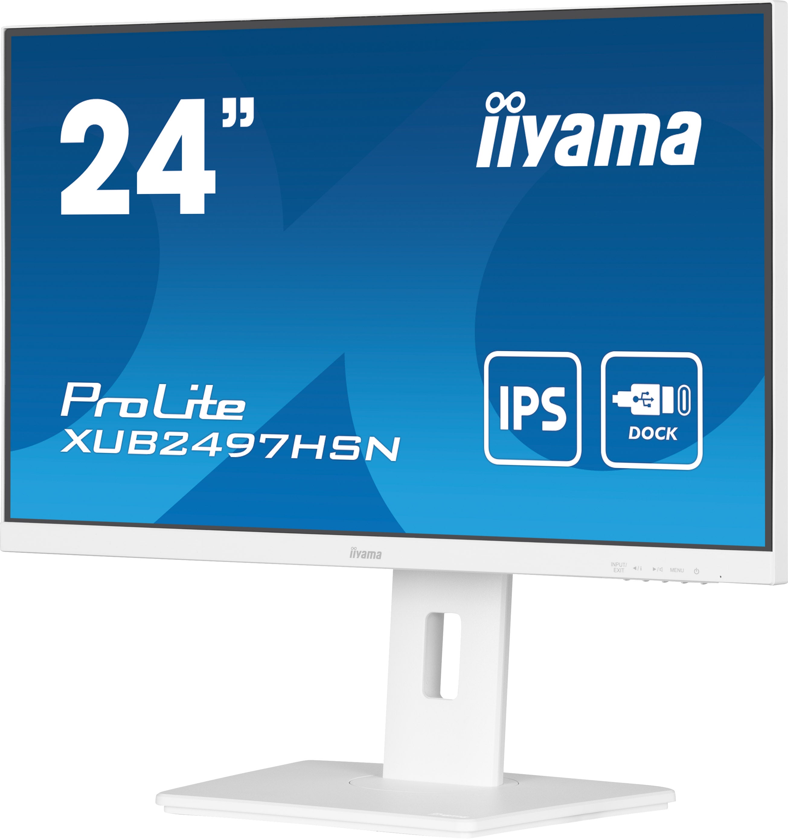 icalStuff.se iiyama ProLite XUB2497HSN-W1 platta pc-skärmar 60,5 cm (23.8") 1920 x 1080 pixlar Full HD LED Vit iiyama XUB2