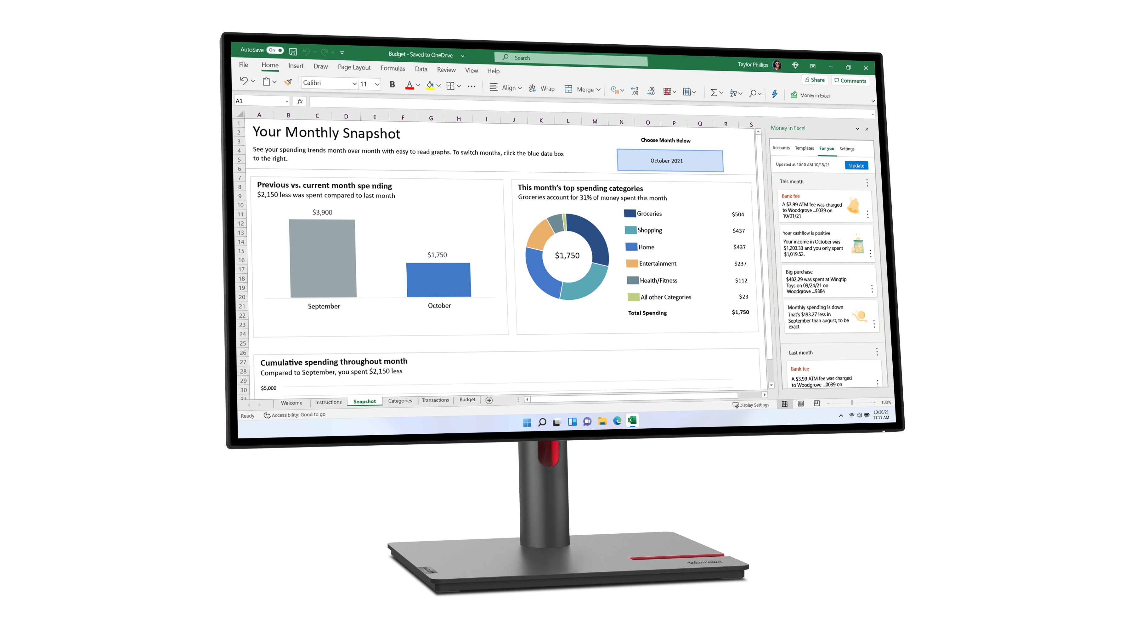 w.electricalstuff.se ElectricalStuff.se Lenovo ThinkVision P27h-30 LED display 68,6 cm (27") 2560 x 1440 pixlar Quad HD LC