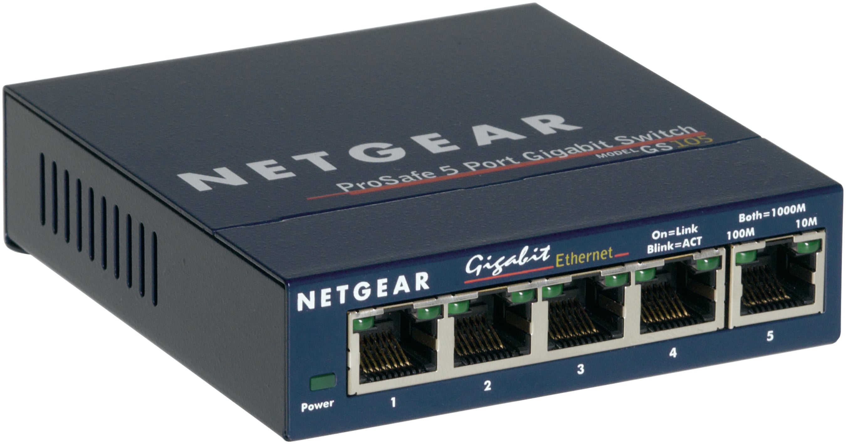 www.electricalstuff.se ElectricalStuff.se NETGEAR GS105 Ohanterad Gigabit Ethernet (10/100/1000) Blå NETGEAR GS105GE 06064