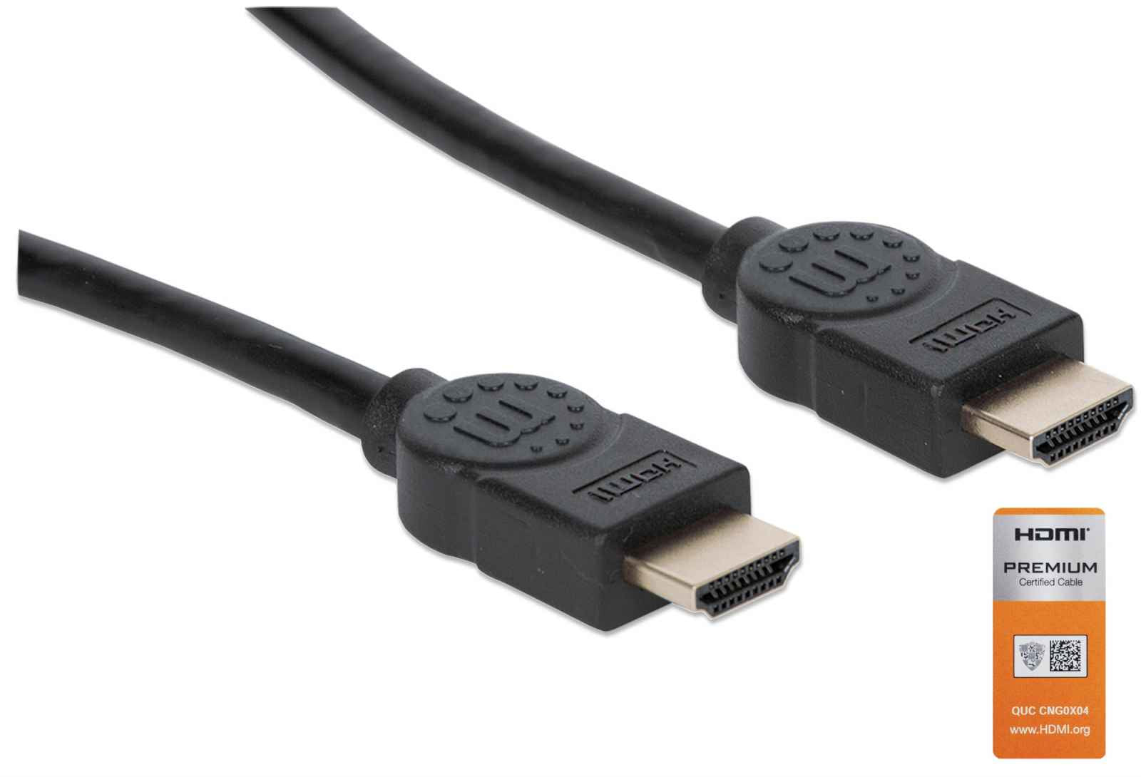 66623355353|766623355353 HDMI-Kablar 355353 www.electricalstuff.se ElectricalStuff.se Manhattan 355353 HDMI-kabel 3 m HD