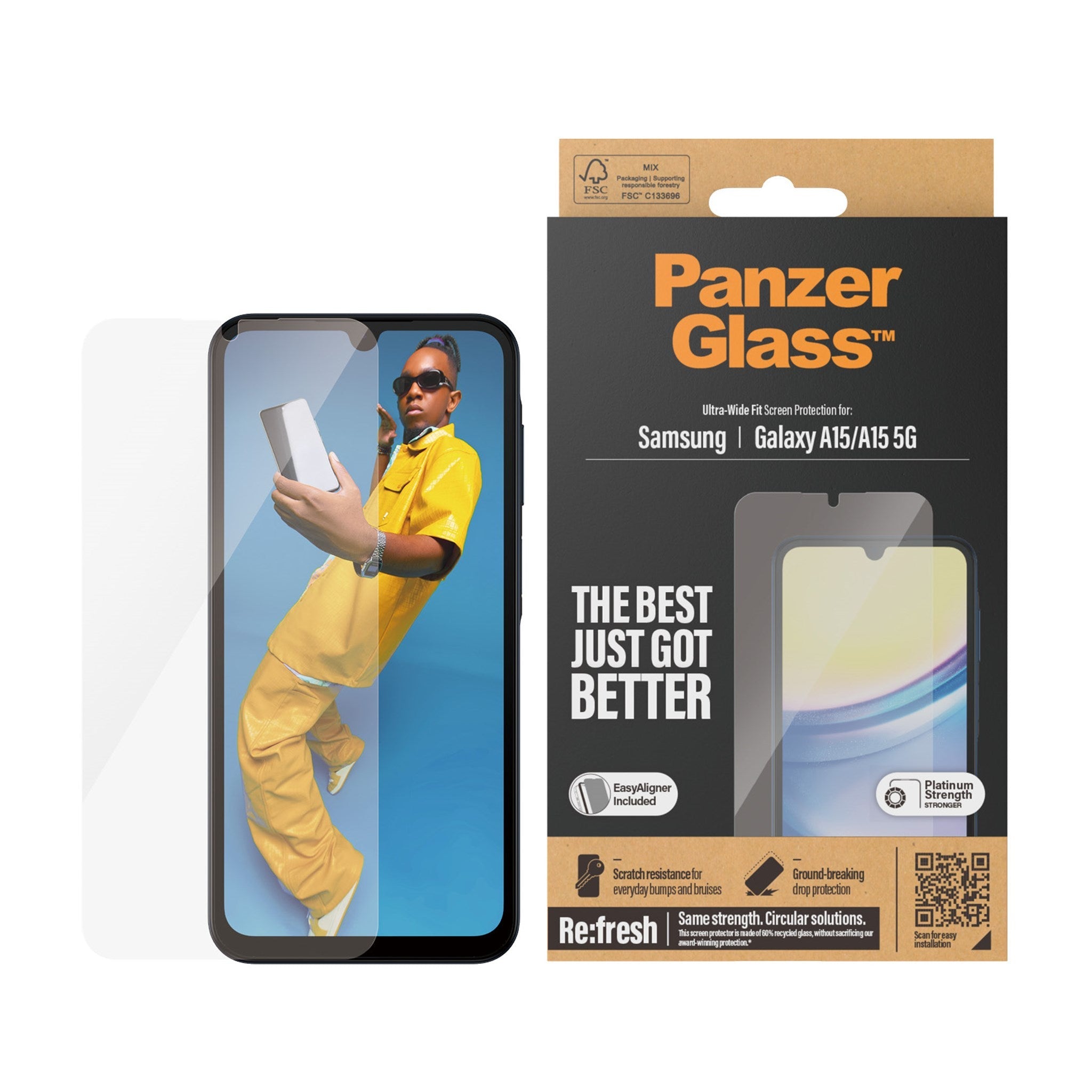 .se ElectricalStuff.se PanzerGlass 7349 skärm- och baksidesskydd till mobiltelefon Genomskinligt skärmskydd Samsung 1 styc