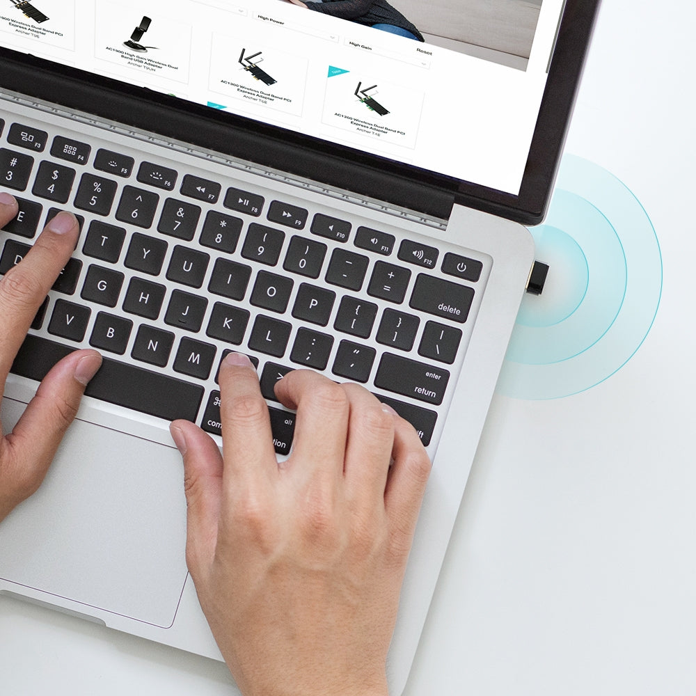 4 Nätverkskort AC600 www.electricalstuff.se ElectricalStuff.se TP-Link AC600 WLAN 433 Mbit/s TP-Link ARCHER T600U NANO 6