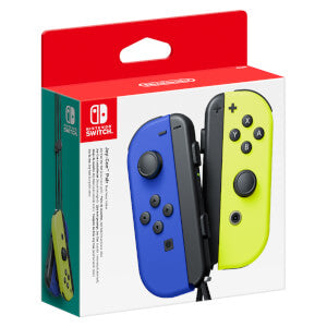 endo Joy-Con Svart, Blå, Gul Bluetooth Spelplatta Analog / Digital Nintendo Switch Nintendo 10002887 0045496431303|045496431
