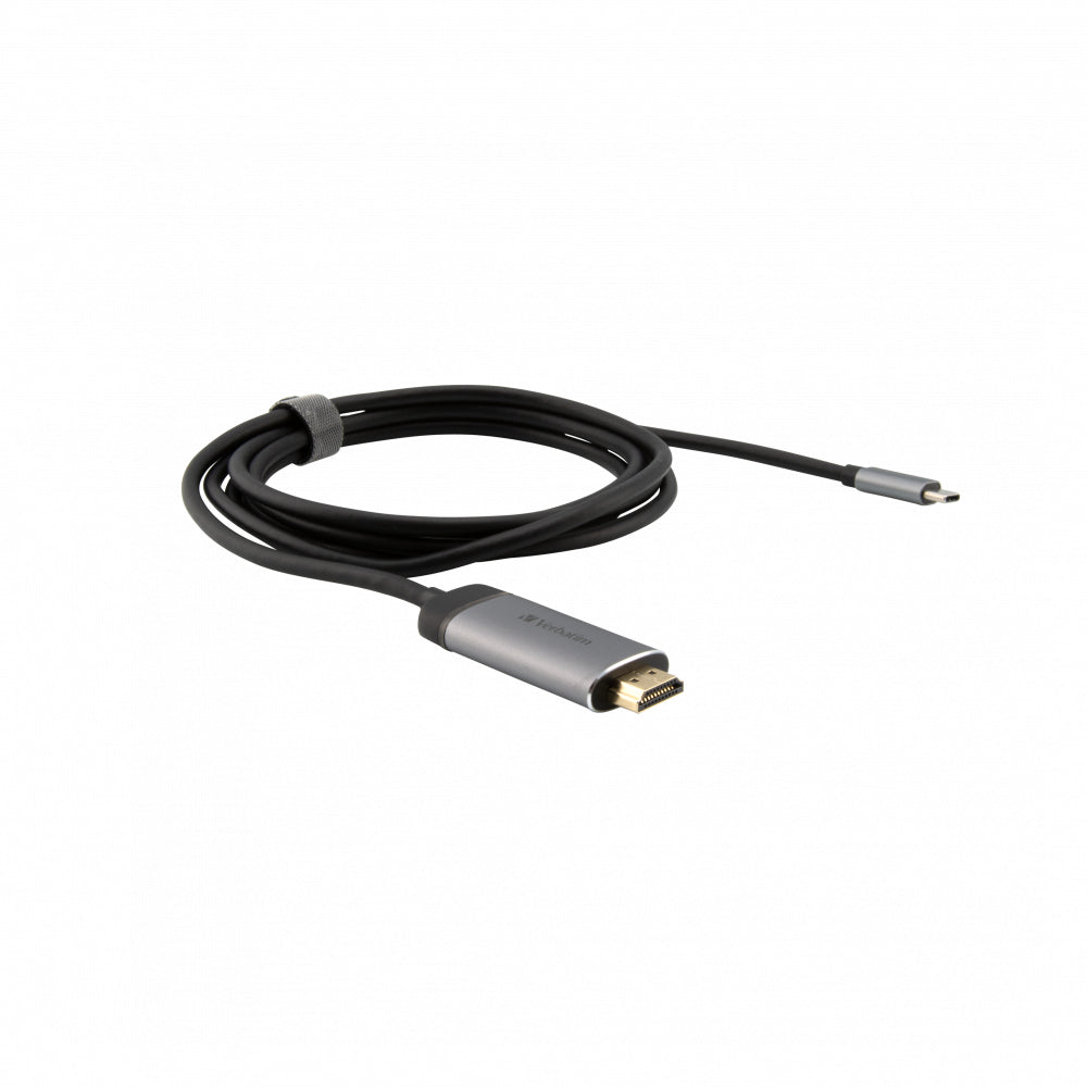 www.electricalstuff.se ElectricalStuff.se Verbatim 49144 videokabeladapter 1,5 m USB Type-C HDMI Svart, Silver Verbatim 49
