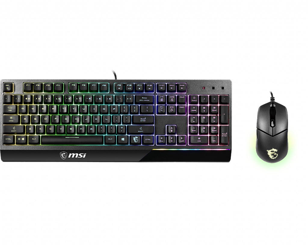 www.electricalstuff.se ElectricalStuff.se MSI Vigor GK30 COMBO (US) tangentbord Mus inkluderad Spela USB QWERTY Engelska (