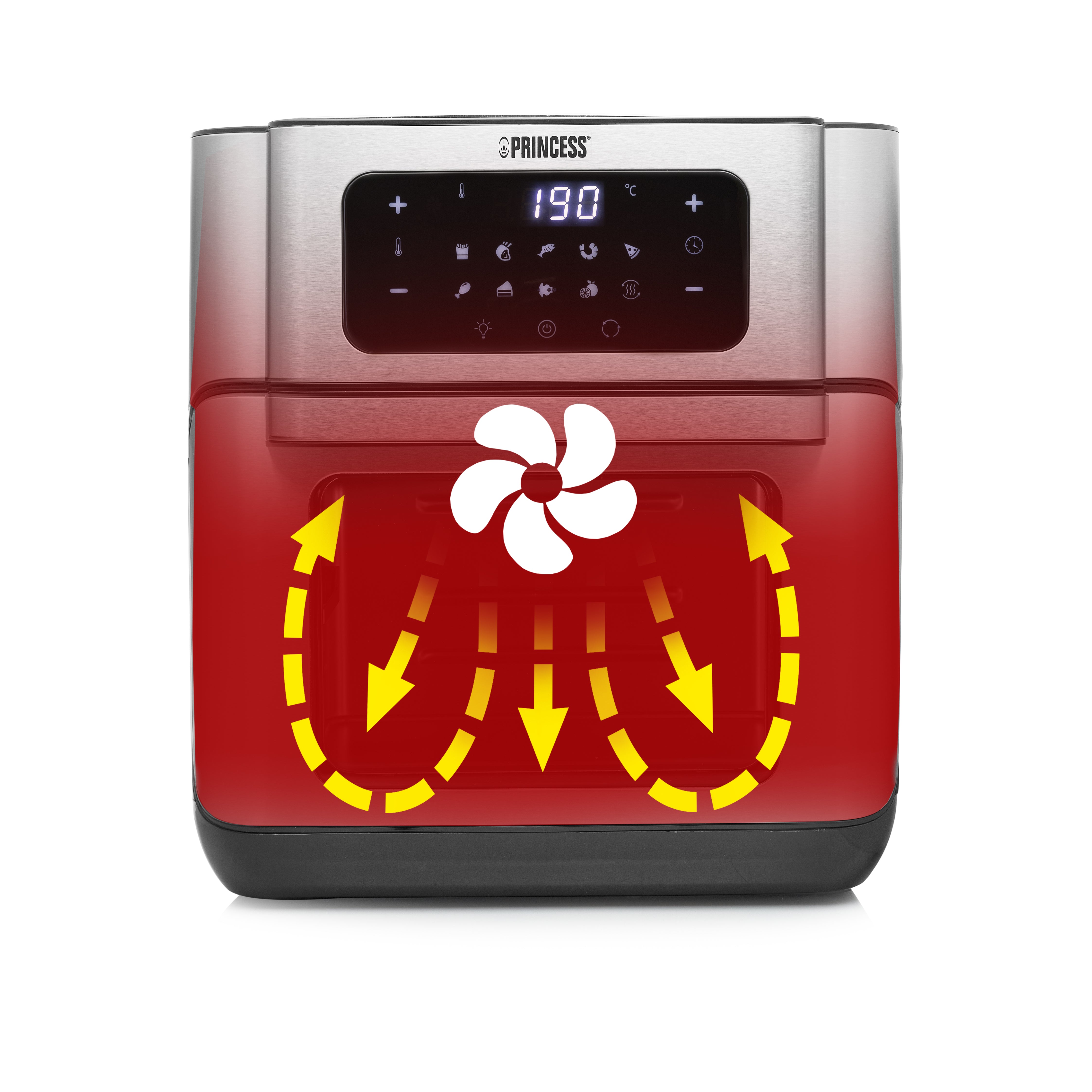 tricalstuff.se ElectricalStuff.se Princess 182065 Single 10 l Fristående 1500 W Varmluftsfritös Silver Princess 01.182065.