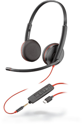 www.electricalstuff.se ElectricalStuff.se POLY Blackwire 3225 Headset Kabel Huvudband Kontor/callcenter USB Type-C Svart P