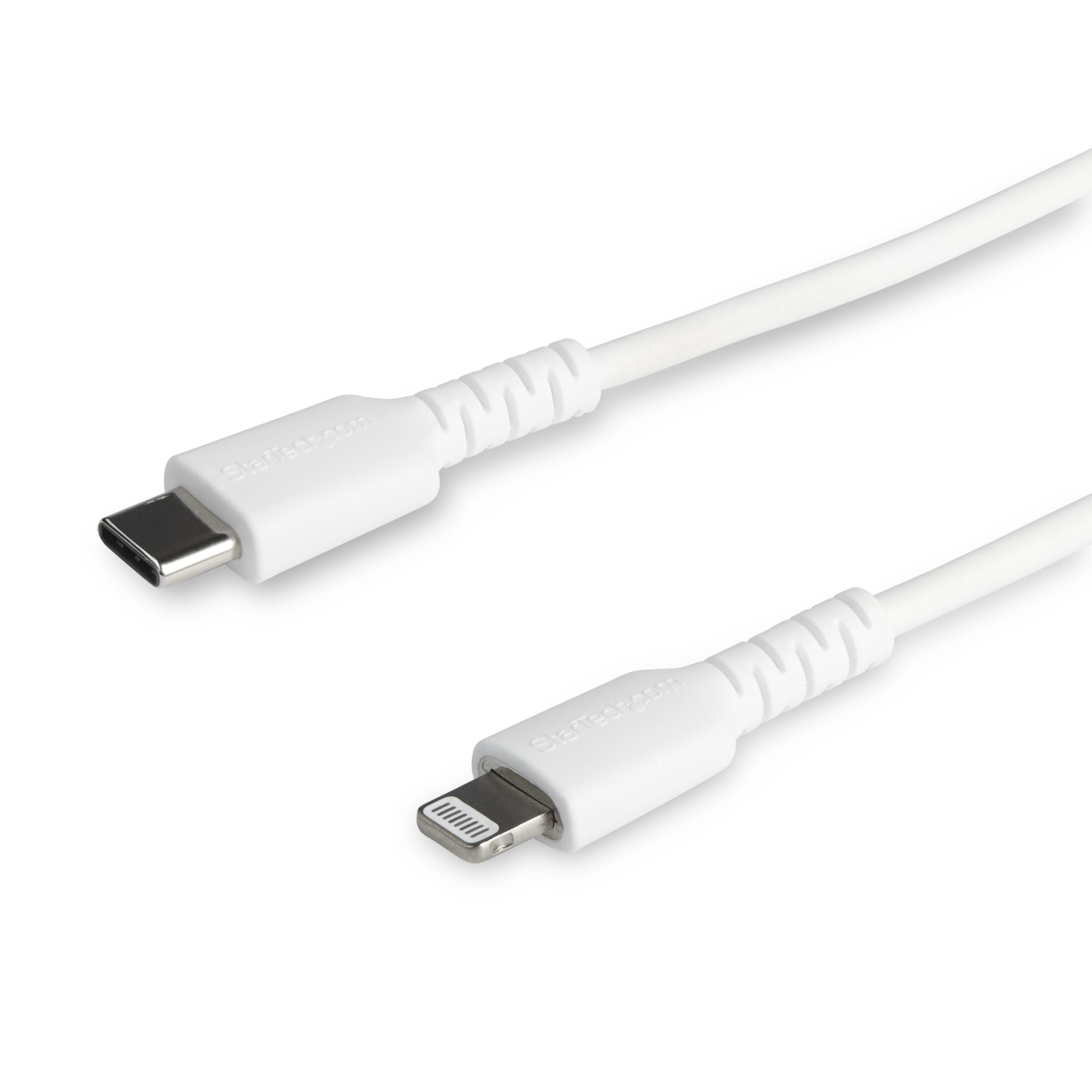 www.electricalstuff.se ElectricalStuff.se StarTech.com 2m tålig, vitt USB-C till Blixtkabel - Hård, tålig aramifiber USB t