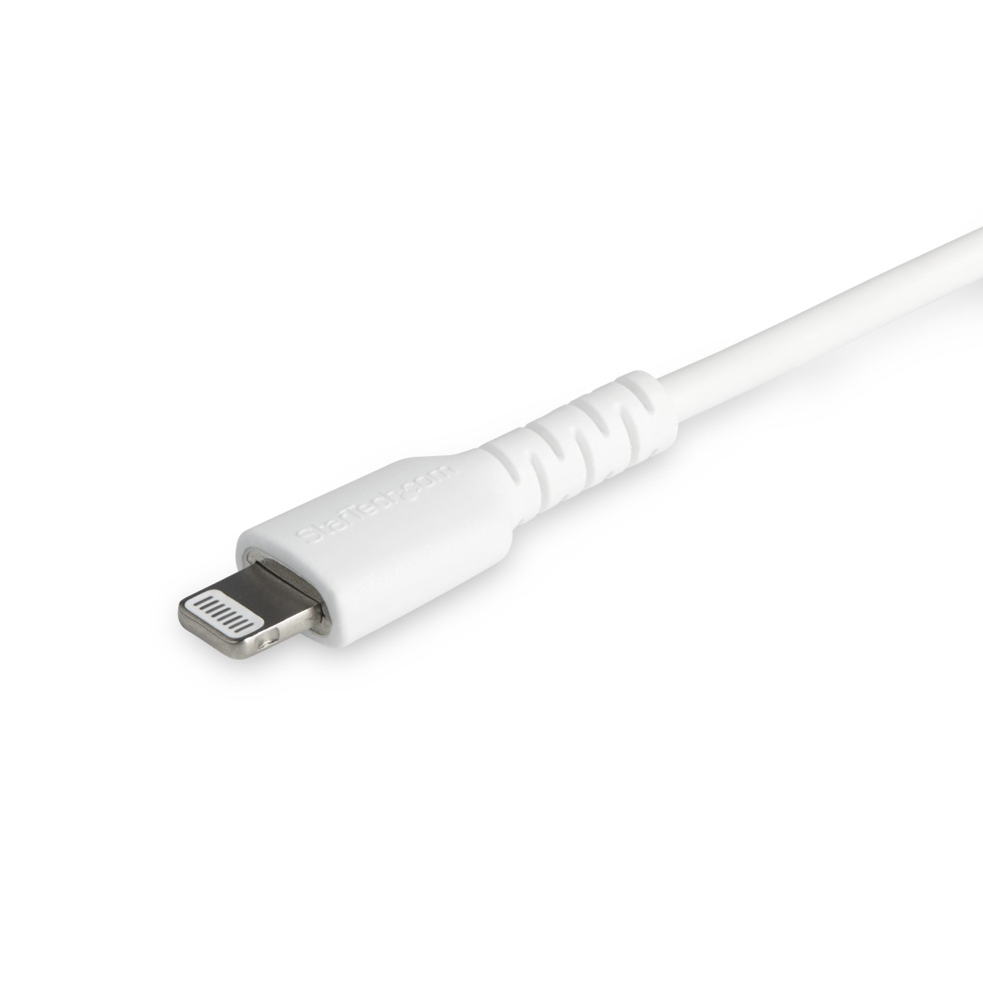 5030882316 Mobiltelefonkablar 2m tålig, vitt USB-C till Blixtkabel - Hård, tålig aramifiber USB typ A till Blixtladdare/sy
