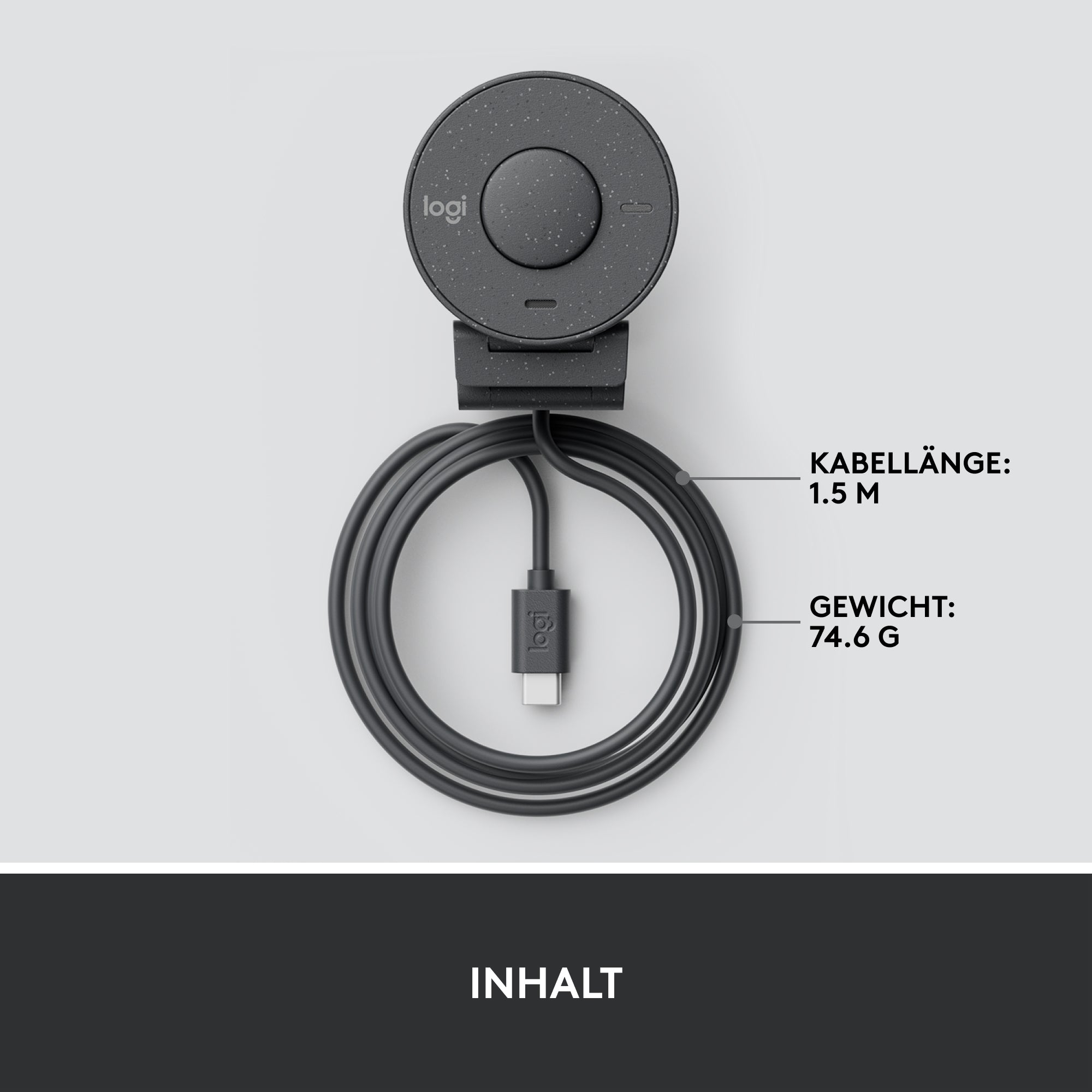 SB-C grafit Logitech 960-001436 5099206104938 Webbkameror Brio 300 www.electricalstuff.se ElectricalStuff.se Logitech Br