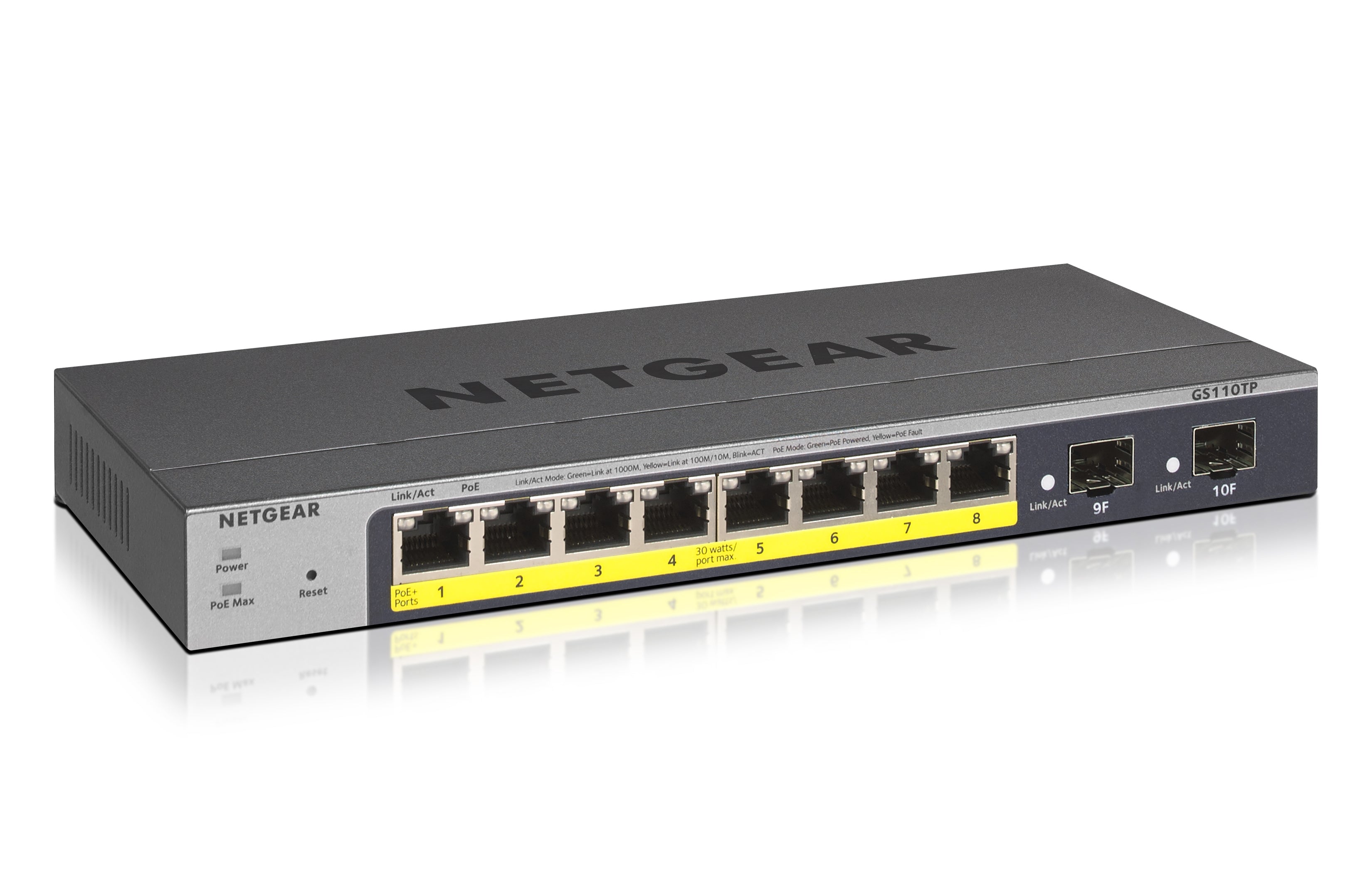 www.electricalstuff.se ElectricalStuff.se NETGEAR GS110TP hanterad L2/L3/L4 Gigabit Ethernet (10/100/1000) Strömförsörjnin