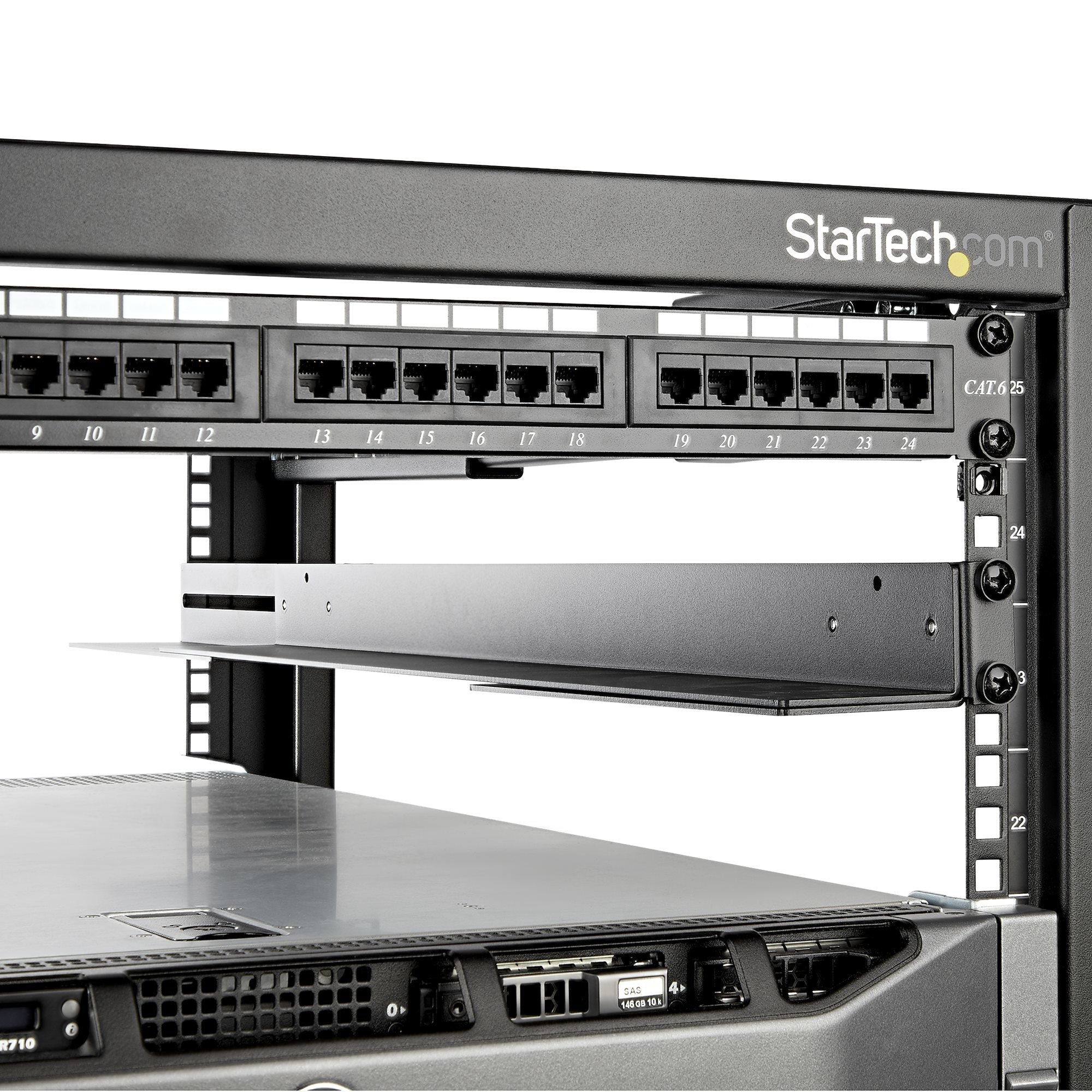 rrackskenor med justerbart monteringsdjup StarTech.com UNIRAILS1UB 0065030882378|065030882378 Rack Tillbehör 1U serverrack