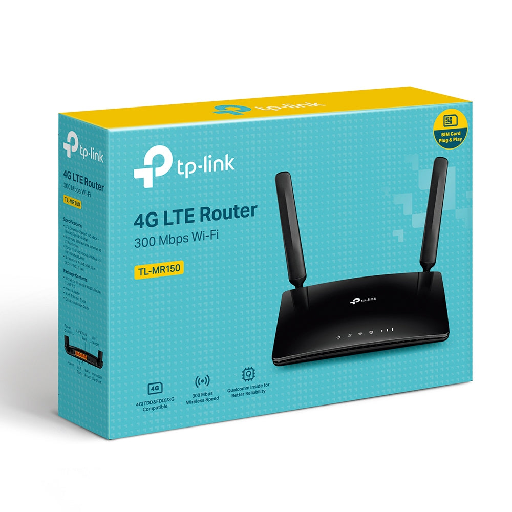 ricalstuff.se ElectricalStuff.se TP-Link TL-MR150 trådlös router Snabb Ethernet Singel-band (2,4 GHz) 4G Svart TP-Link TL-