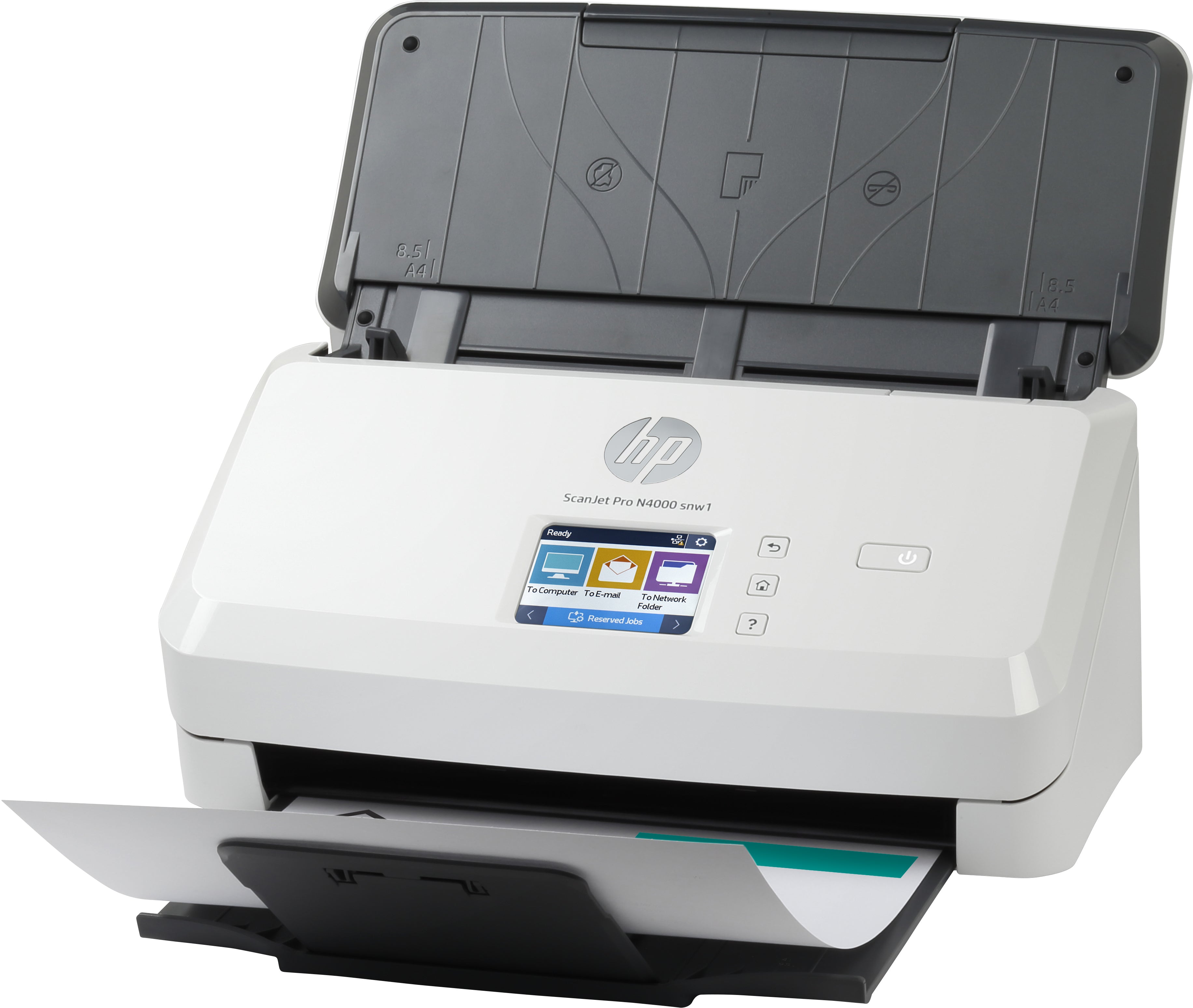 Svart, Vit HP 6FW08A#B19 0193808948688|193808948688 Skannrar Scanjet Scanjet Pro N4000 snw1 Sheet-feed Scanner www.electric