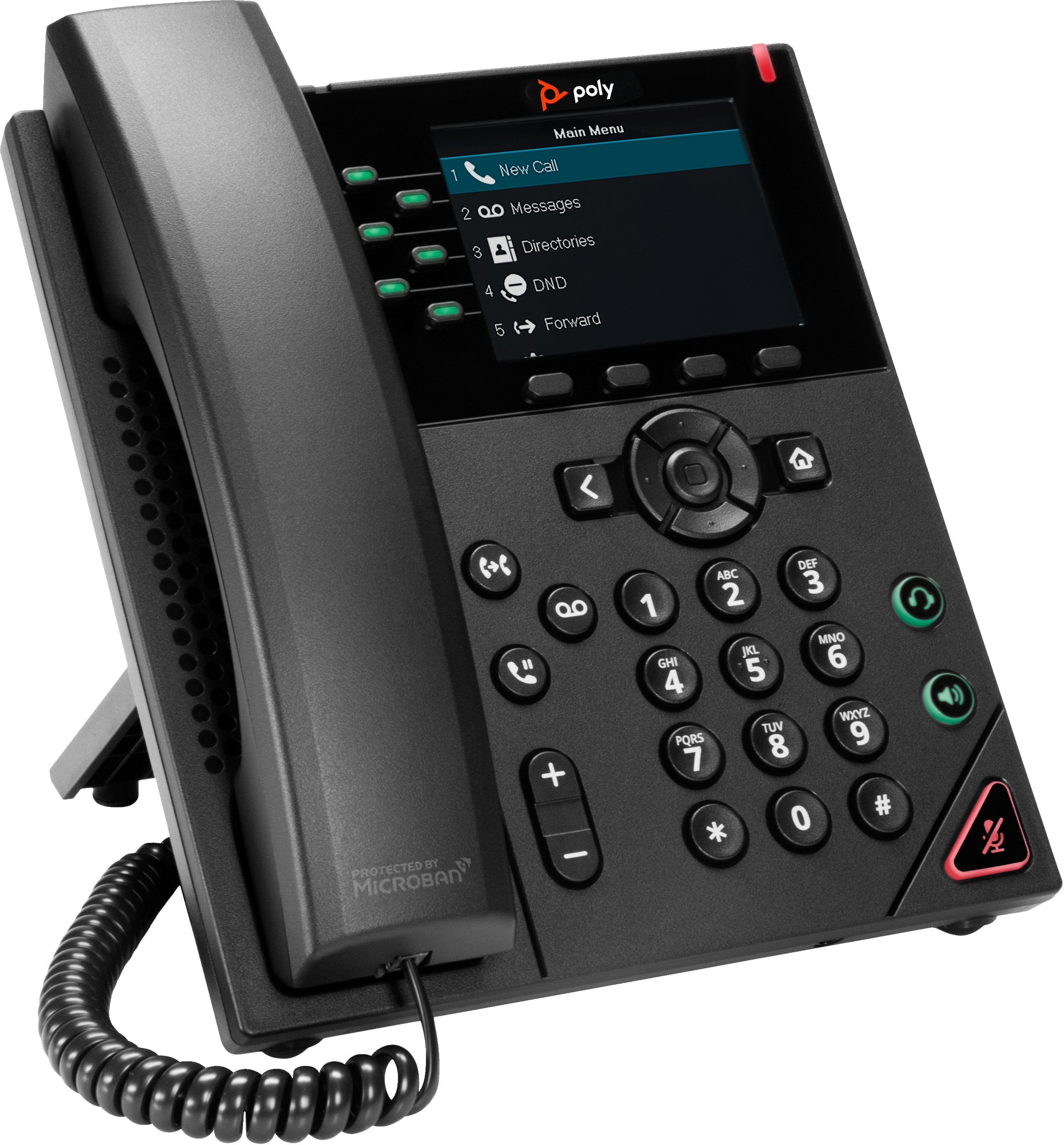 02|196188445402|0610807883036|610807883036 IP-Telefoner VVX 350 IP-telefon för 6 linjer och PoE-aktiverad www.electricalst