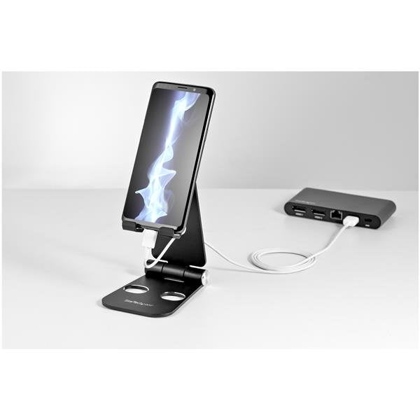 ersellt - Multivinkel - Hopfällbart - Svart StarTech.com USPTLSTNDB 0065030888028|065030888028 Hållare Telefon- och surfpl