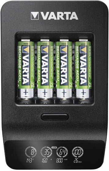 www.electricalstuff.se ElectricalStuff.se Varta LCD SMART CHARGER+ batteriladdare Hushållsbatteri AC Varta 57684 101 441 4