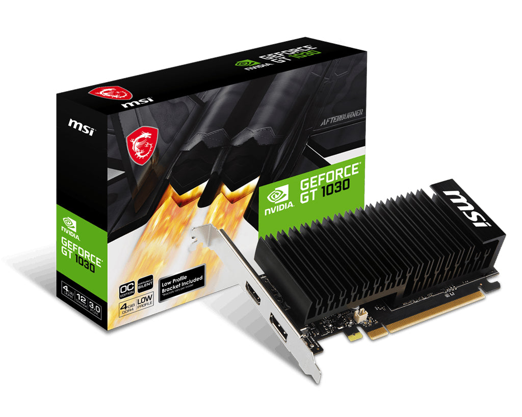 www.electricalstuff.se ElectricalStuff.se MSI GeForce GT 1030 4GHD4 LP OC NVIDIA 4 GB GDDR4 MSI GEFORCE GT 1030 4GHD4 LP O