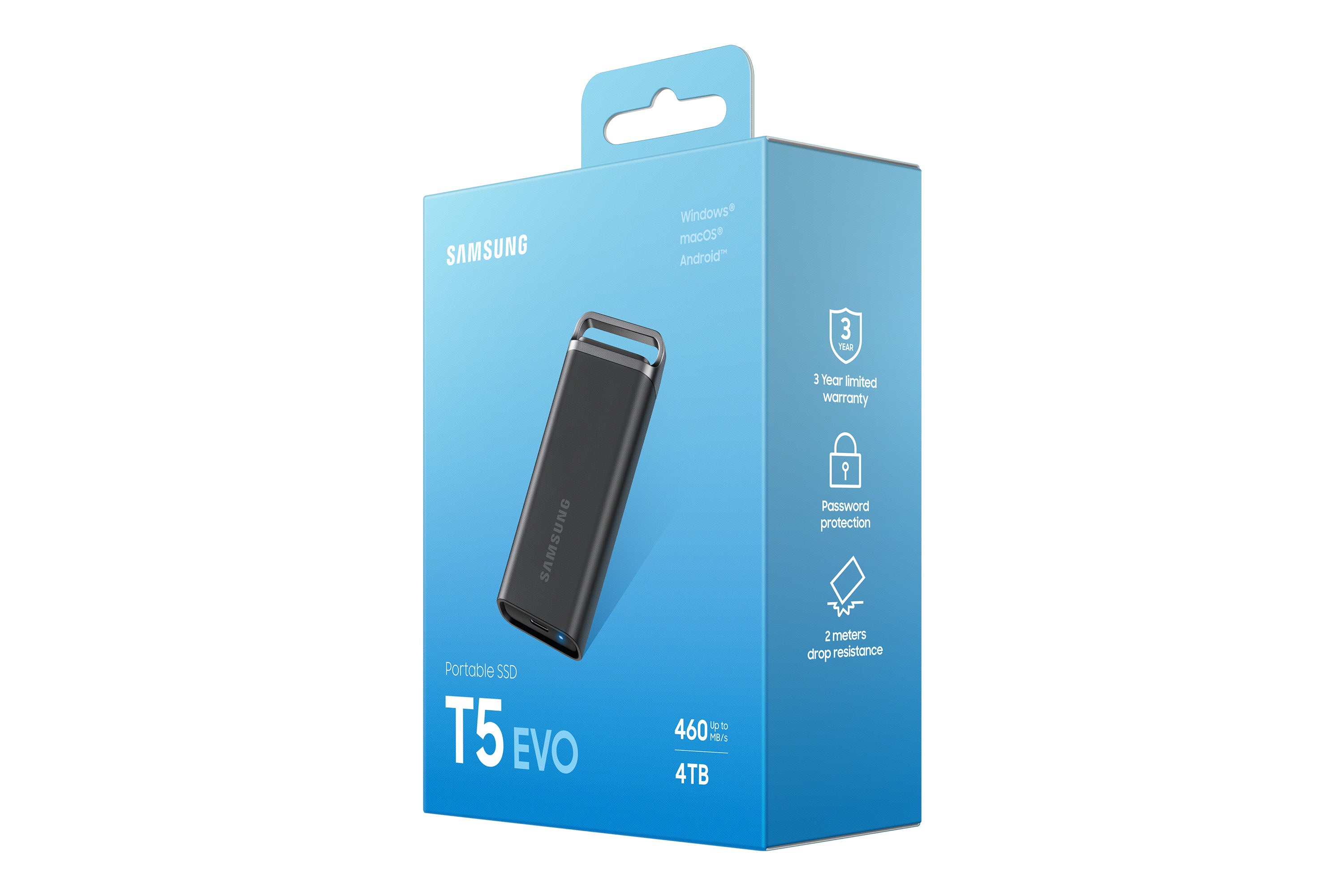 Samsung MU-PH4T0S 4 TB 3.2 Gen 1 (3.1 Gen 1) Svart Samsung MU-PH4T0S/EU 8806094905410 Externa SSD-Hårddiskar MU-PH4T0S ww