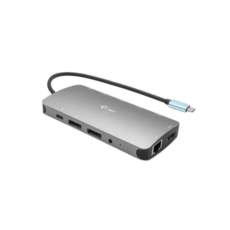 .2 Gen 1 (3.1 Gen 1) Type-C Silver i-tec C31NANODOCKPROPD 8595611703348 Dockningsstationer För Bärbara Datorer Metal C31NAN