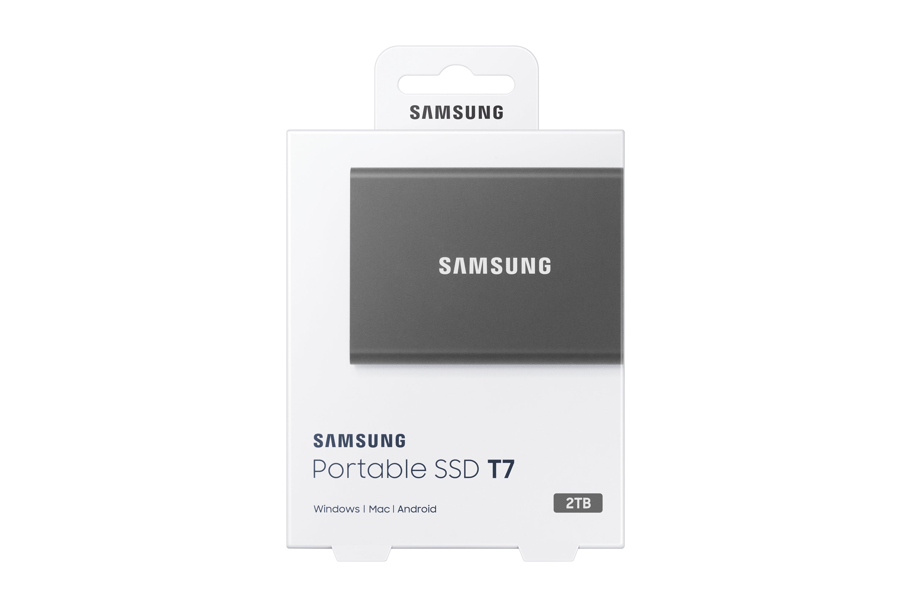 tuff.se ElectricalStuff.se Samsung Portable SSD T7 2 TB USB Type-C 3.2 Gen 2 (3.1 Gen 2) Grå Samsung MU-PC2T0T/WW 88060903