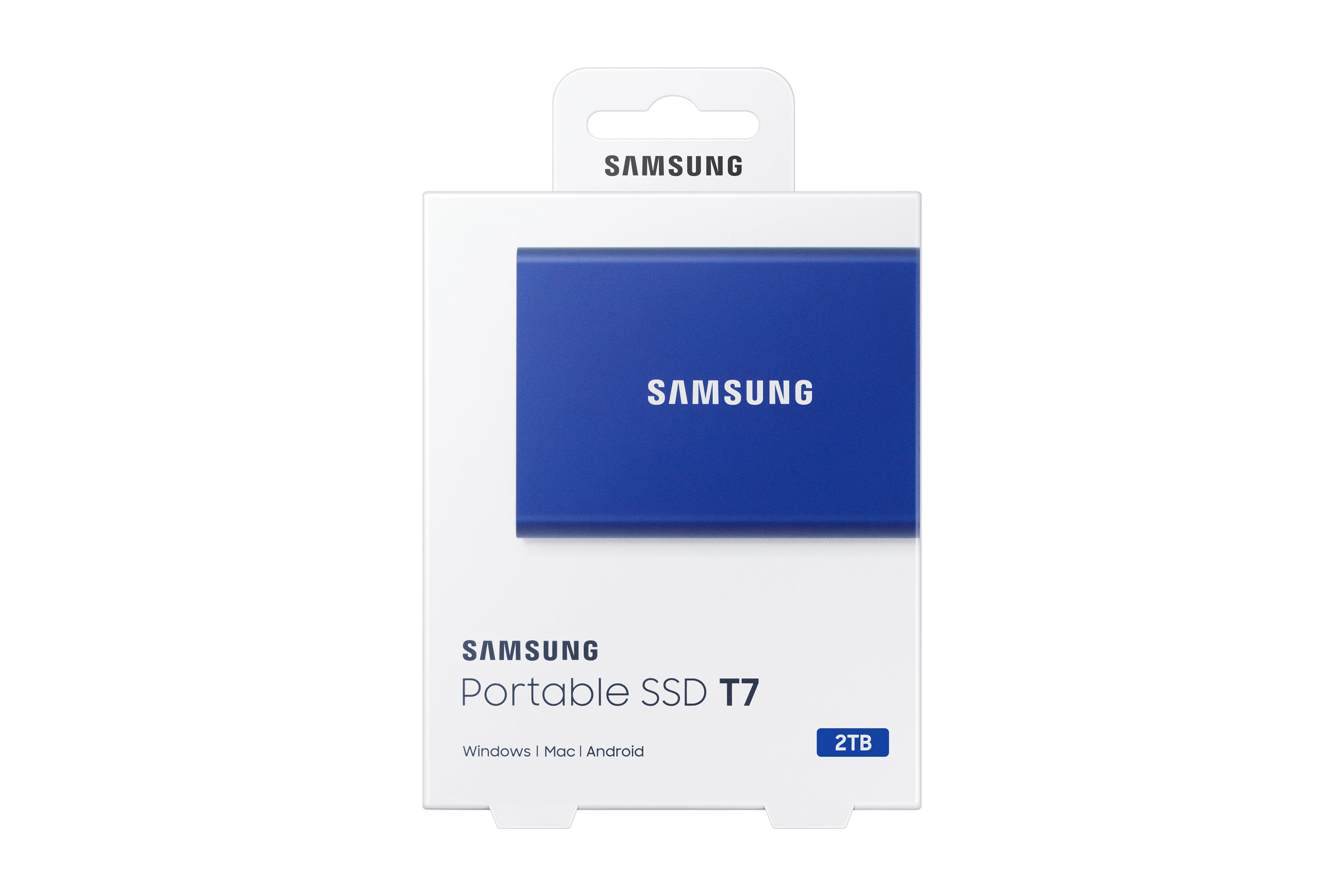 tuff.se ElectricalStuff.se Samsung Portable SSD T7 2 TB USB Type-C 3.2 Gen 2 (3.1 Gen 2) Blå Samsung MU-PC2T0H/WW 88060903