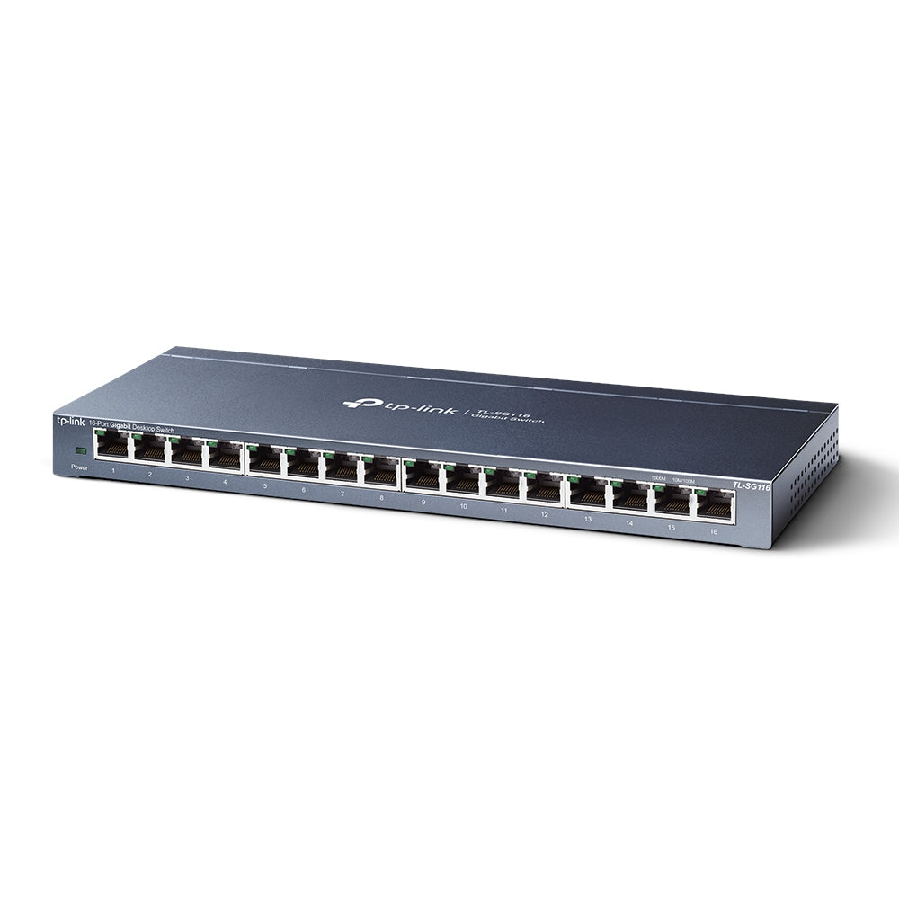 t TP-Link TL-SG116 Nätverksswitchar TL-SG116 www.electricalstuff.se ElectricalStuff.se TP-Link TL-SG116 nätverksswitcha