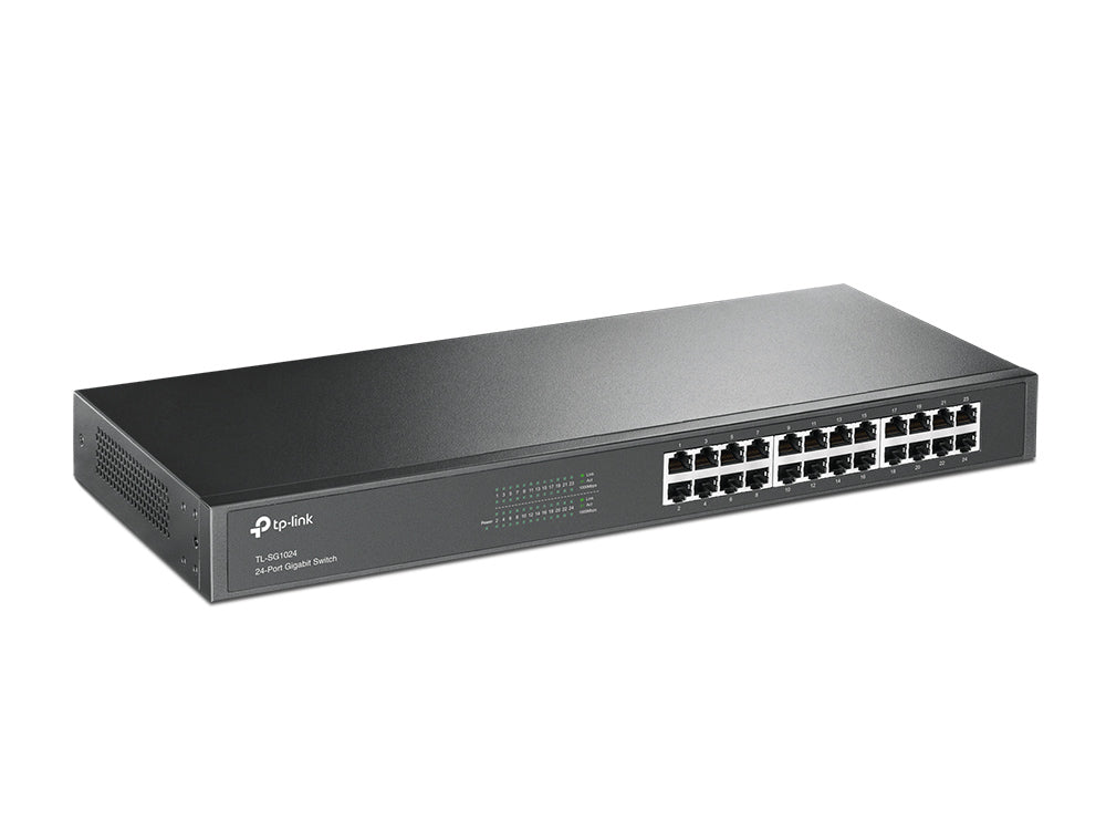 Svart TP-Link TL-SG1024 5055205187082 Nätverksswitchar TL-SG1024 www.electricalstuff.se ElectricalStuff.se TP-Link TL-SG
