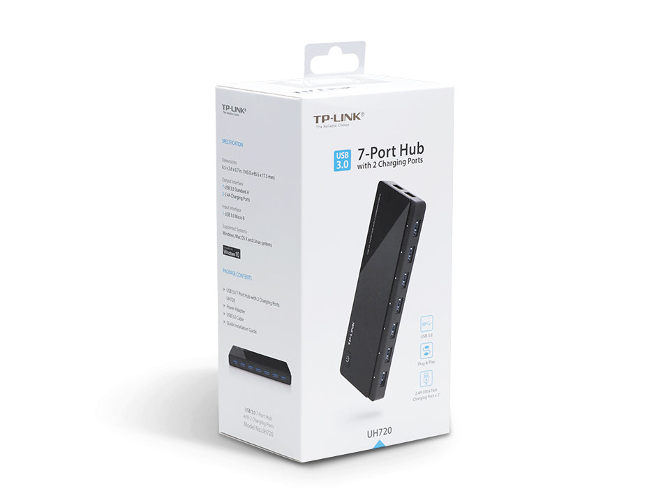 ctricalstuff.se ElectricalStuff.se TP-Link UH720 gränssnittshubbar USB 3.2 Gen 1 (3.1 Gen 1) Micro-B 5000 Mbit/s Svart TP-