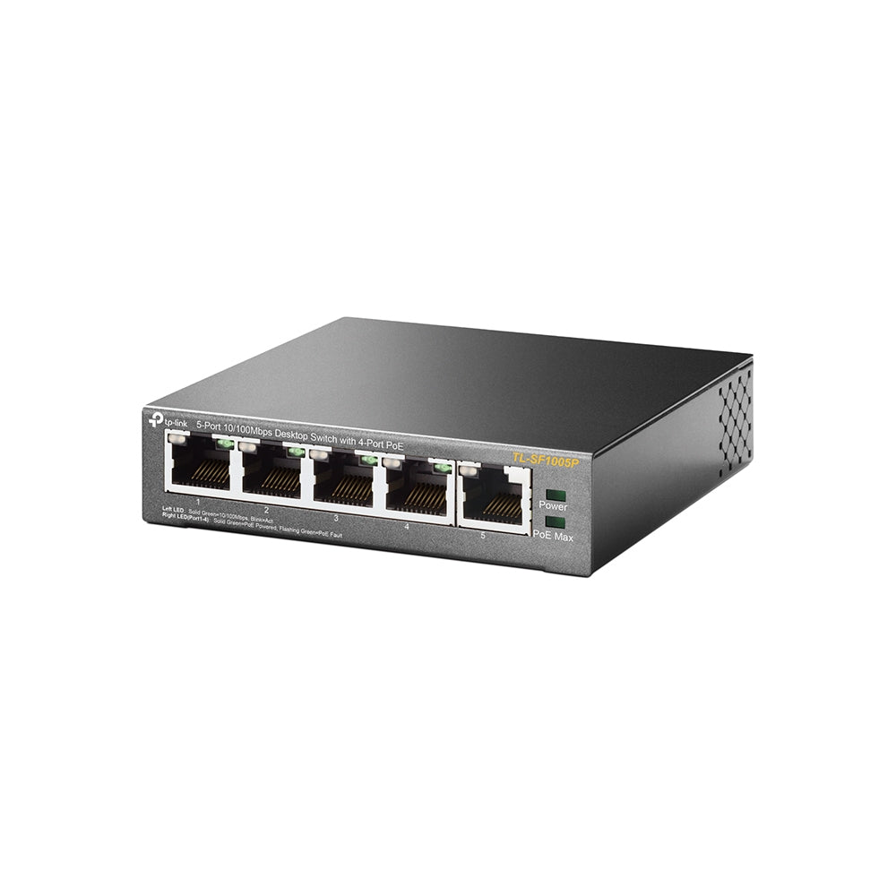 f.se TP-Link TL-SF1005P nätverksswitchar Ohanterad Fast Ethernet (10/100) Strömförsörjning via Ethernet (PoE) stöd Svart T