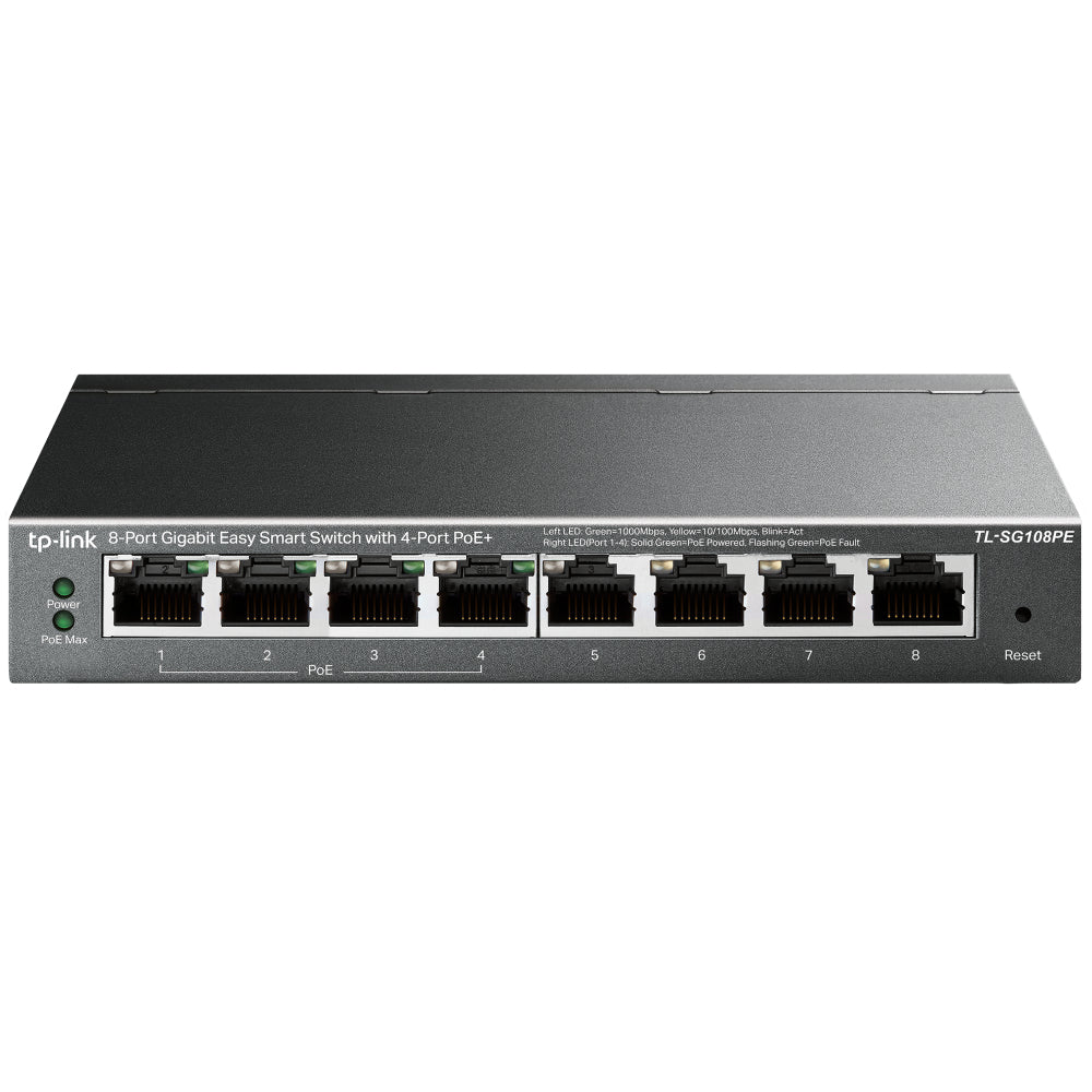 www.electricalstuff.se ElectricalStuff.se TP-Link TL-SG108PE nätverksswitchar hanterad L2 Gigabit Ethernet (10/100/1000) S