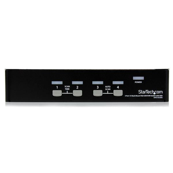 V431DUSBU 0065030837231|065030837231|0617407485448|617407485448 KVM-Switchar 1U hyllmonterad USB KVM-switch med 4 portar o
