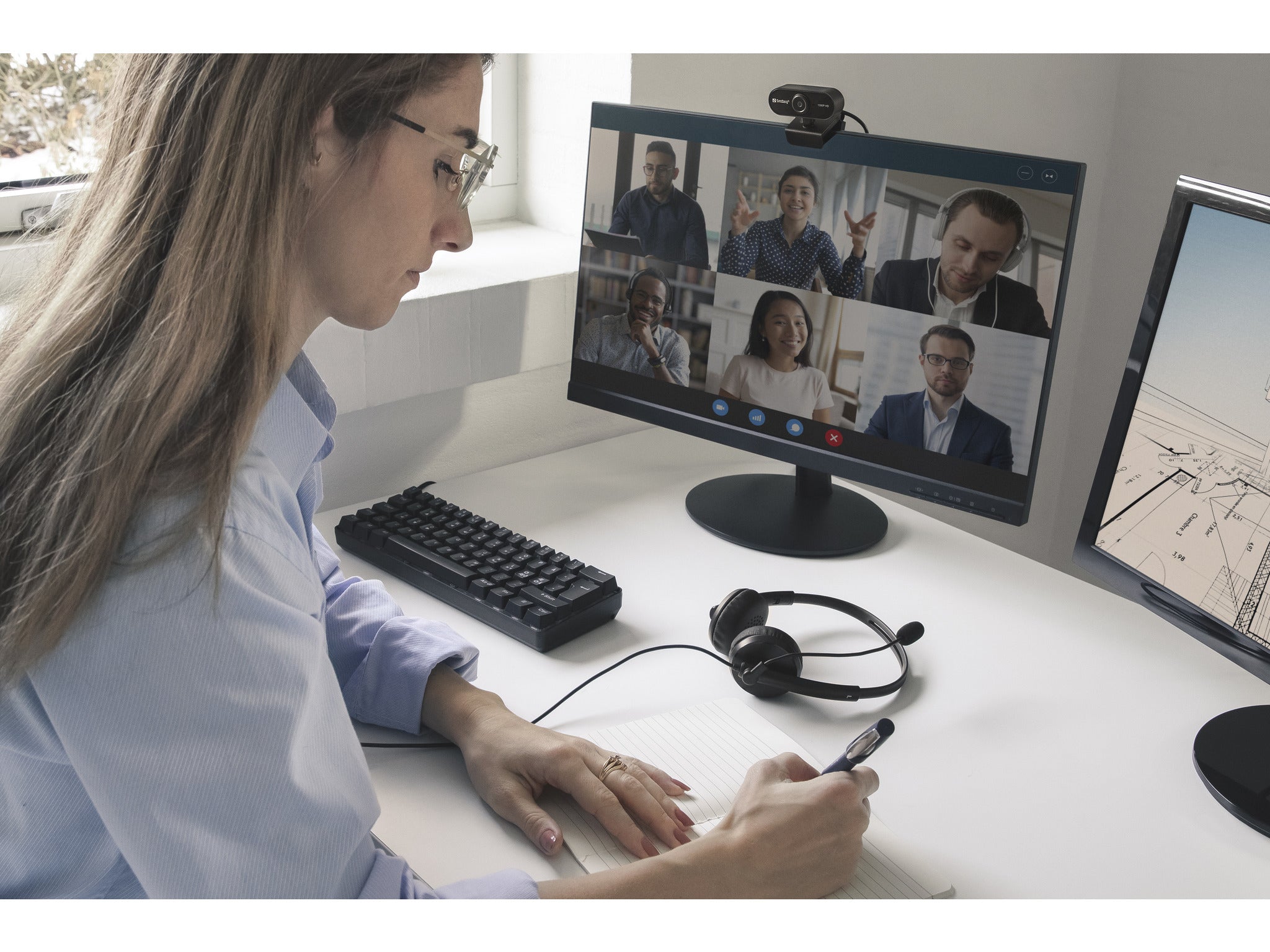 Sandberg 133-97 5705730133978 Webbkameror USB Webcam Flex 1080P HD www.electricalstuff.se ElectricalStuff.se Sandberg U