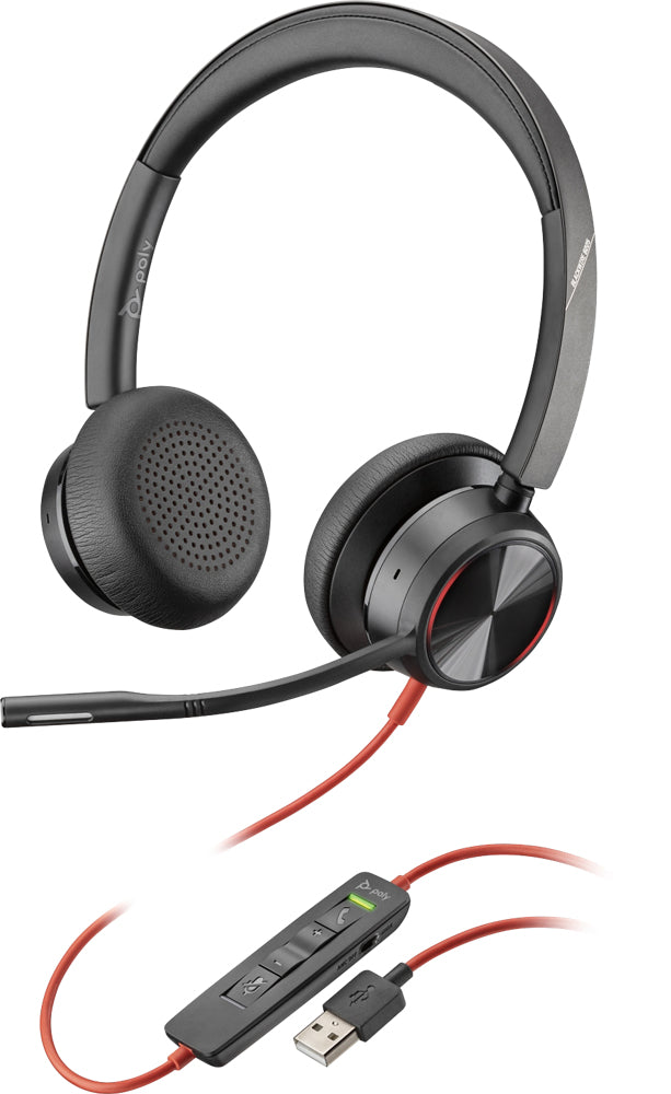 www.electricalstuff.se ElectricalStuff.se POLY Blackwire 8225 Headset Kabel Huvudband Kontor/callcenter USB Type-A Svart P