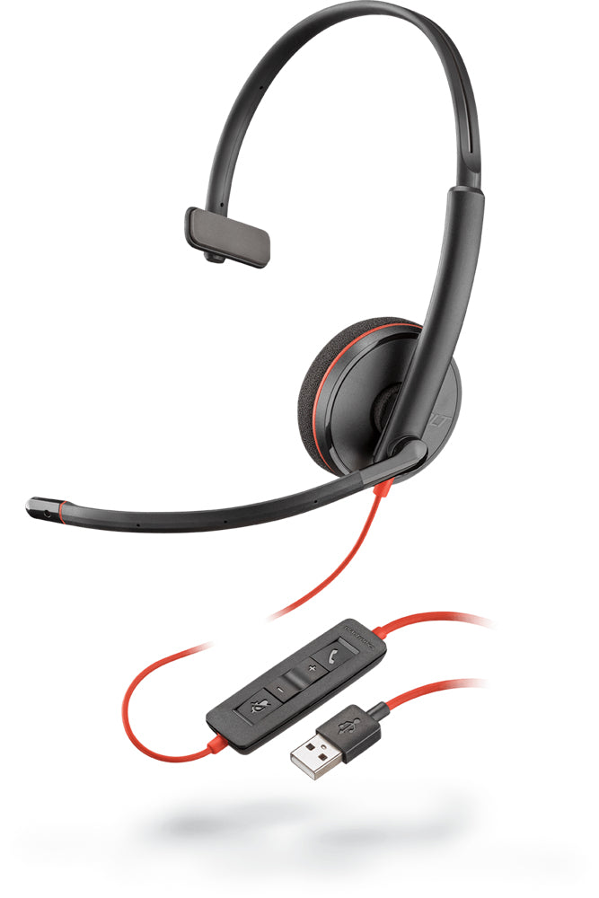 www.electricalstuff.se ElectricalStuff.se POLY Blackwire C3210 Headset Kabel Huvudband Kontor/callcenter USB Type-A Svart