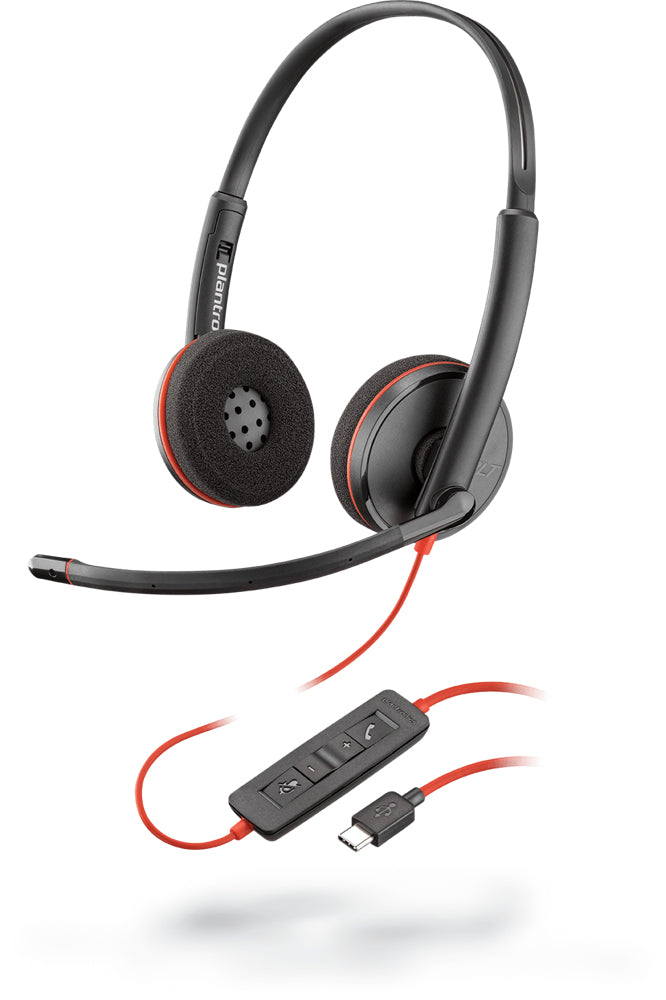 www.electricalstuff.se ElectricalStuff.se POLY Blackwire C3220 Headset Kabel Huvudband Kontor/callcenter USB Type-C Svart